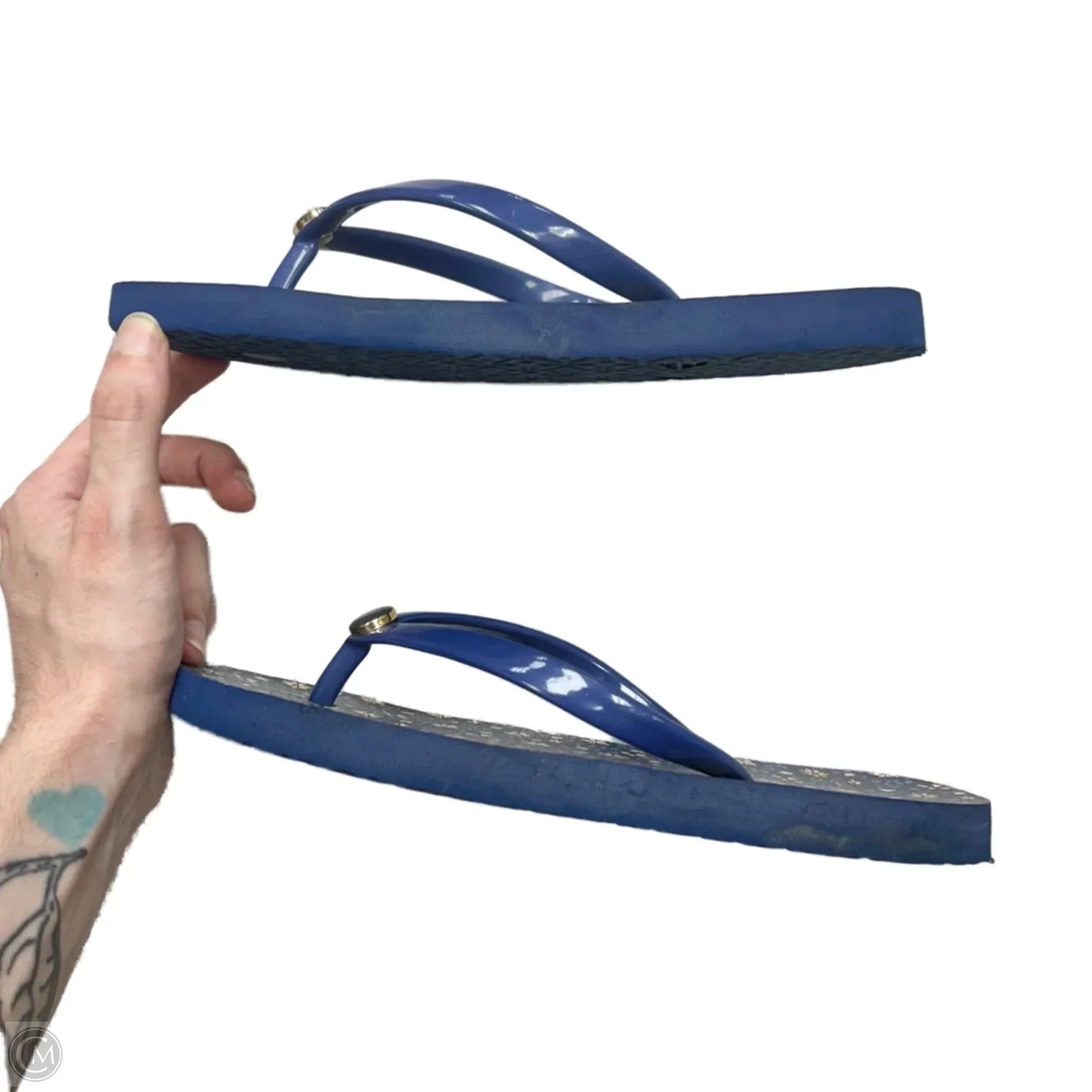 Sandals Designer By Tory Burch In Floral Print, Size: 5