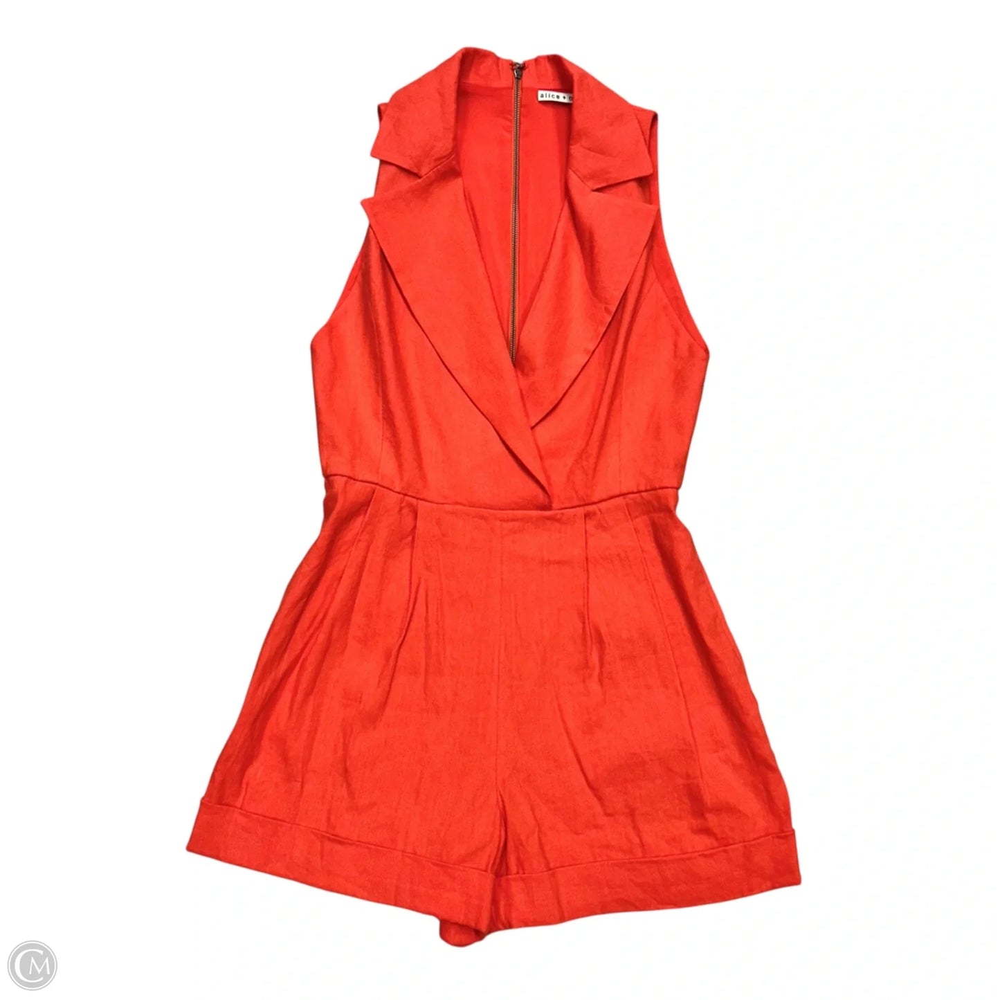 Romper Designer By Alice + Olivia In Red, Size: S