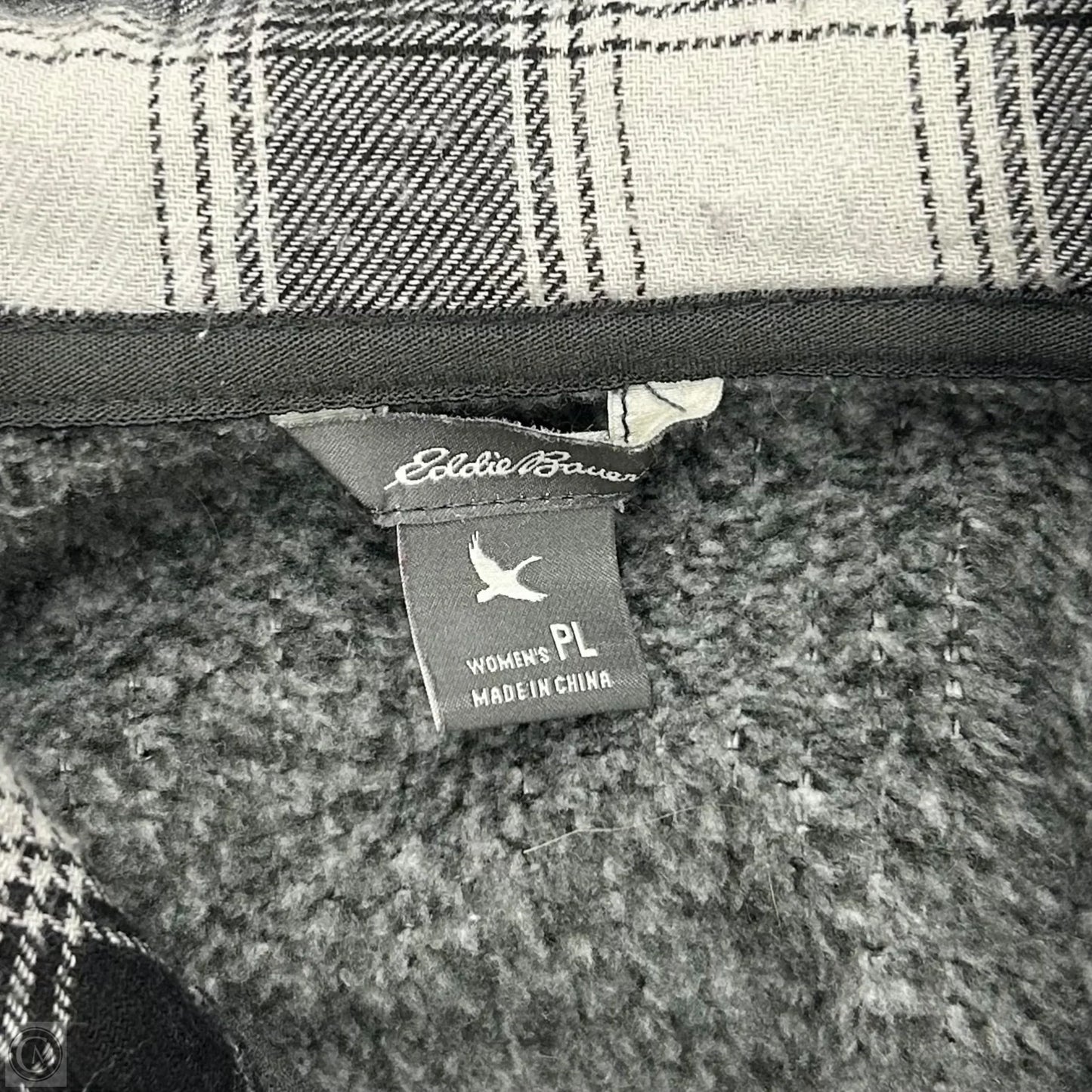 Jacket Fleece By Eddie Bauer In Grey, Size: Lp