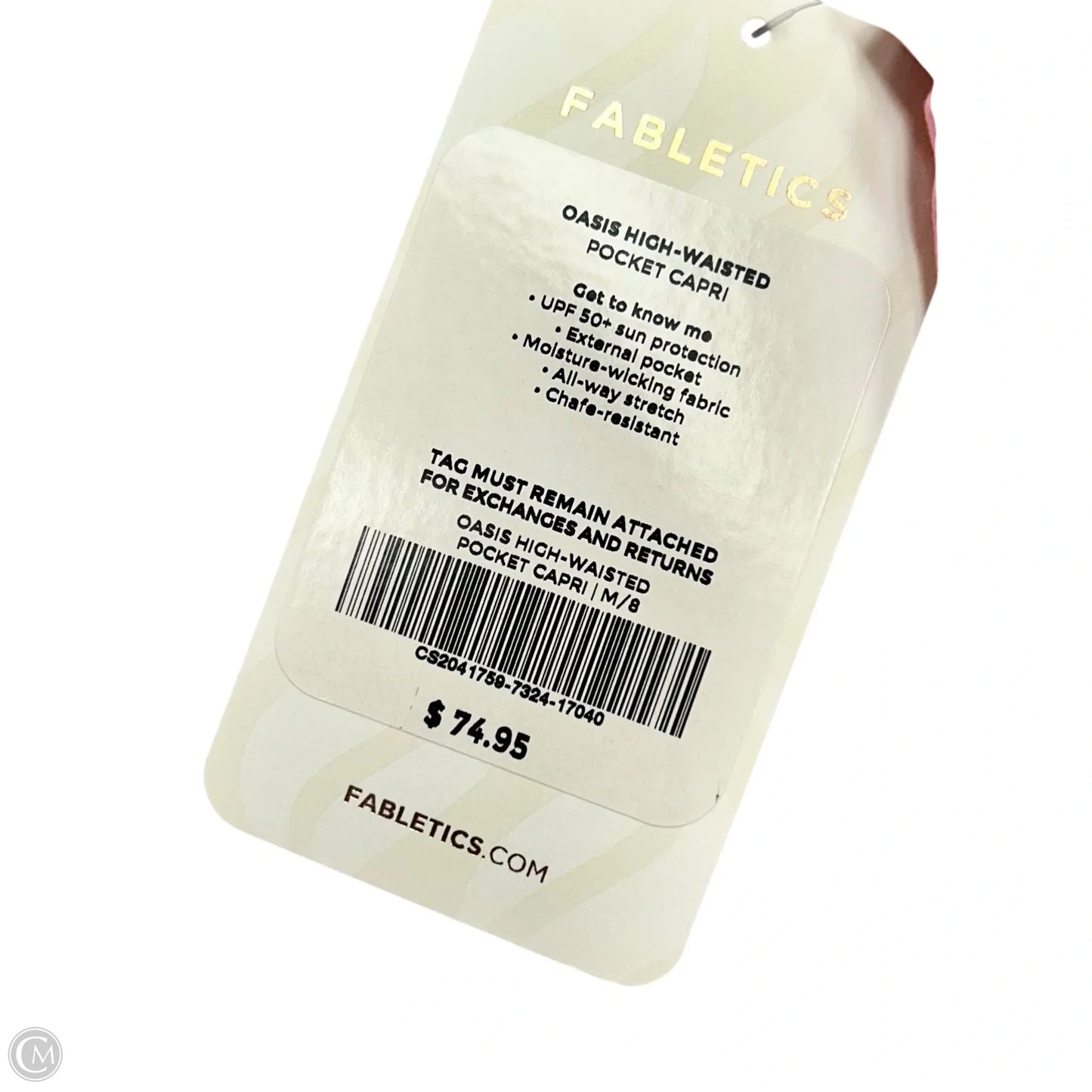 Athletic Leggings By Fabletics In Pink, Size: M