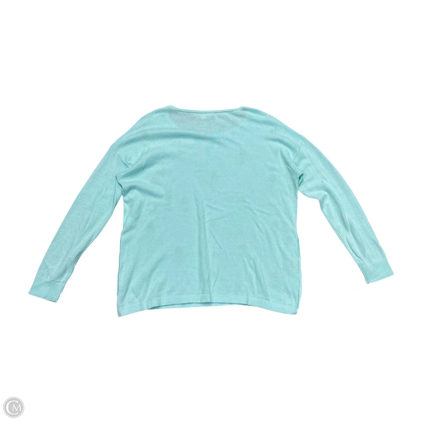 Top Long Sleeve Designer By Lilly Pulitzer In Blue & Yellow, Size: M