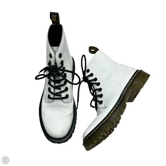 Boots Combat By Dr Martens In White, Size: 7