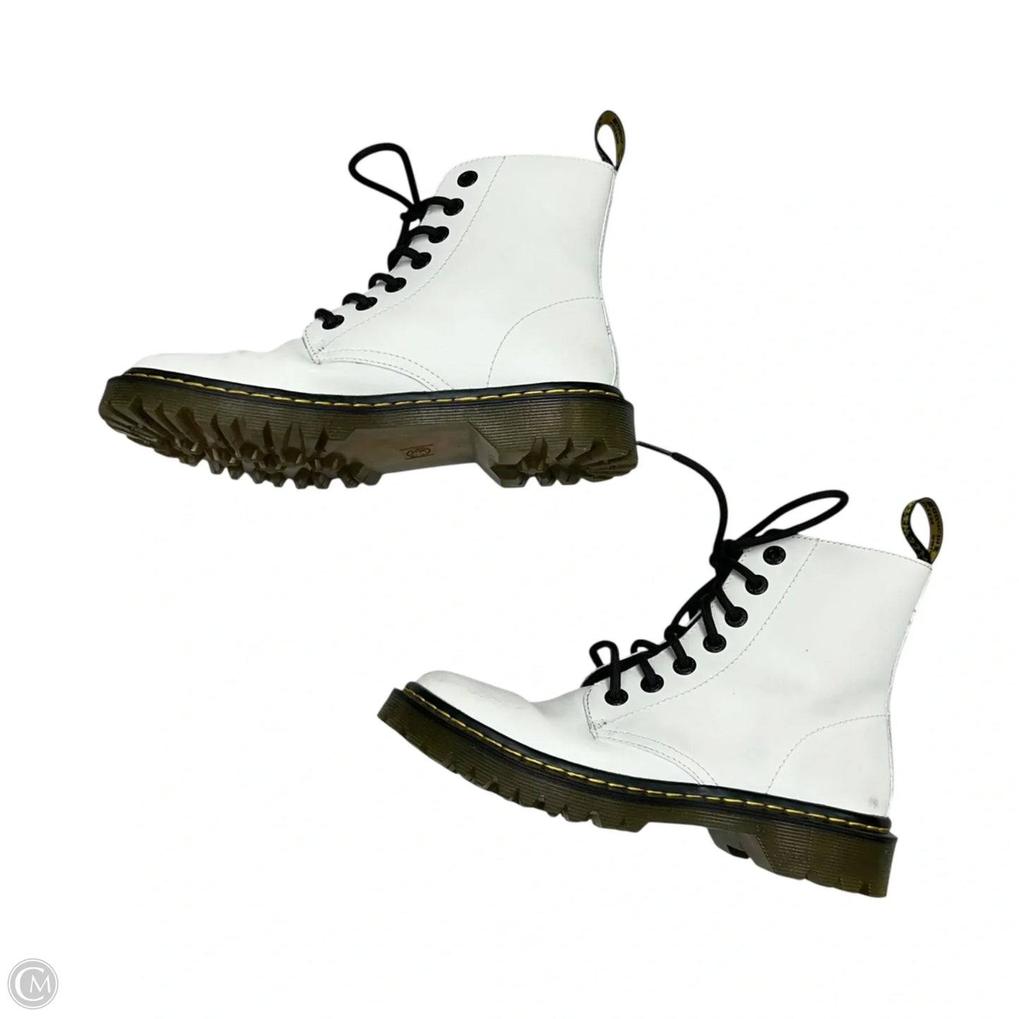 Boots Combat By Dr Martens In White, Size: 7