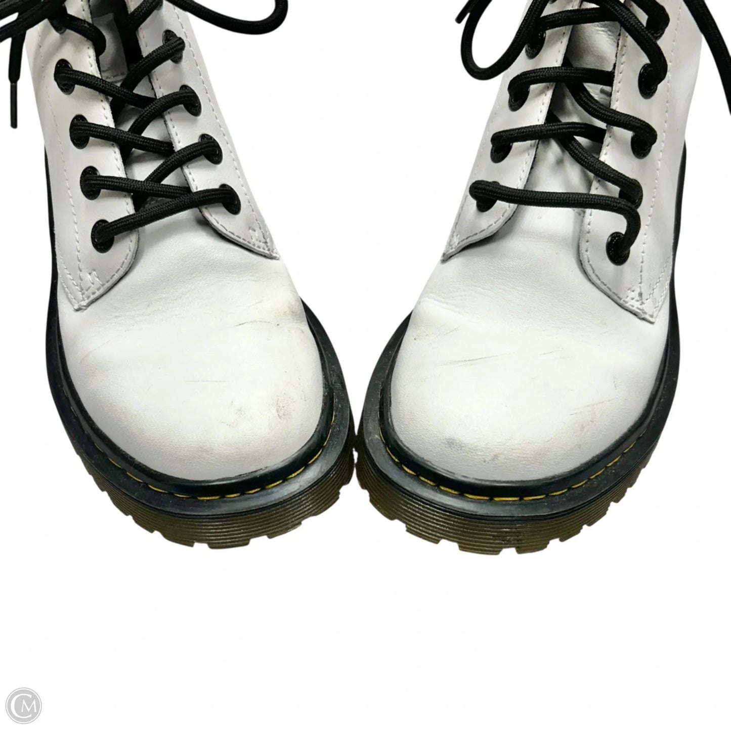 Boots Combat By Dr Martens In White, Size: 7