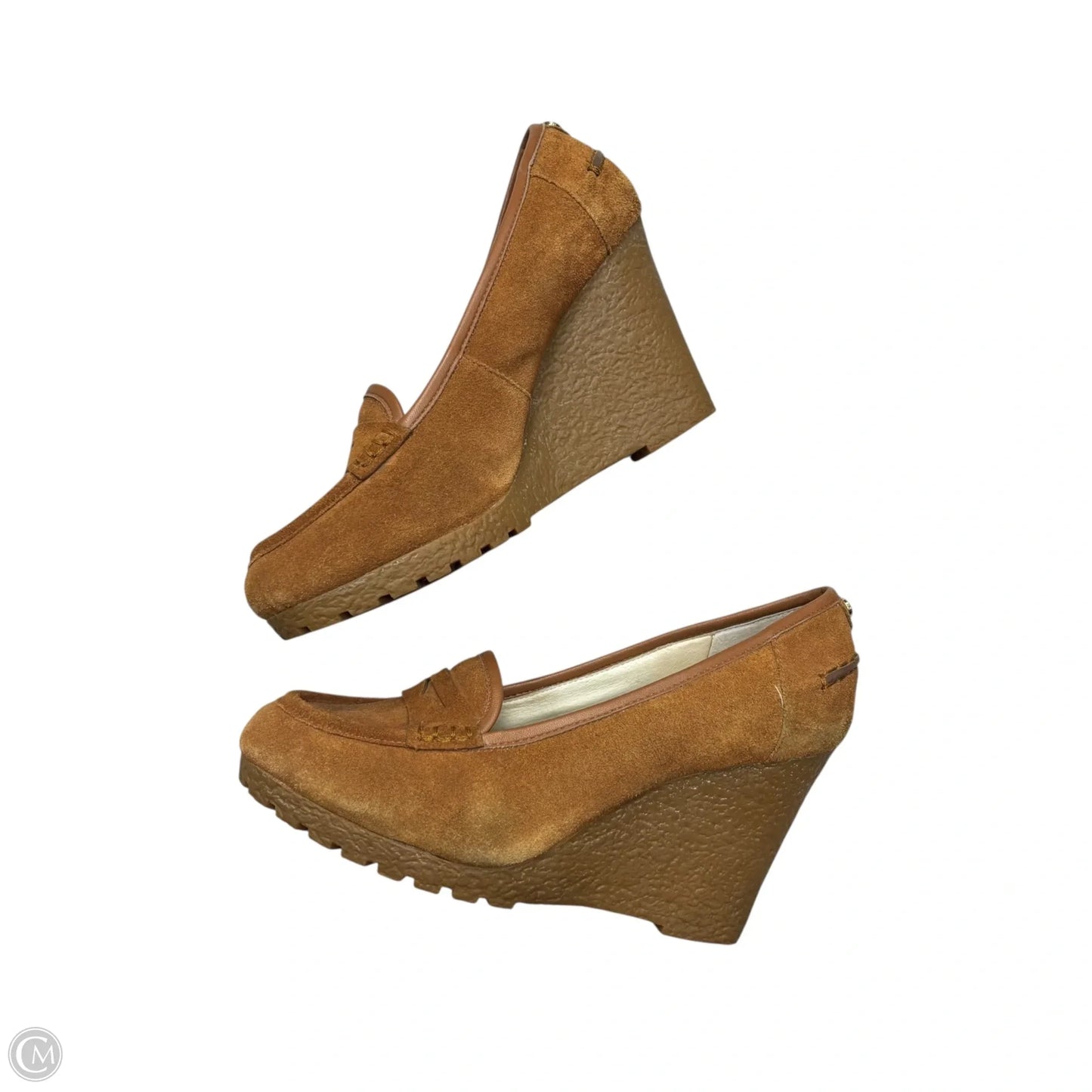 Shoes Heels Wedge By Michael By Michael Kors In Tan, Size: 9