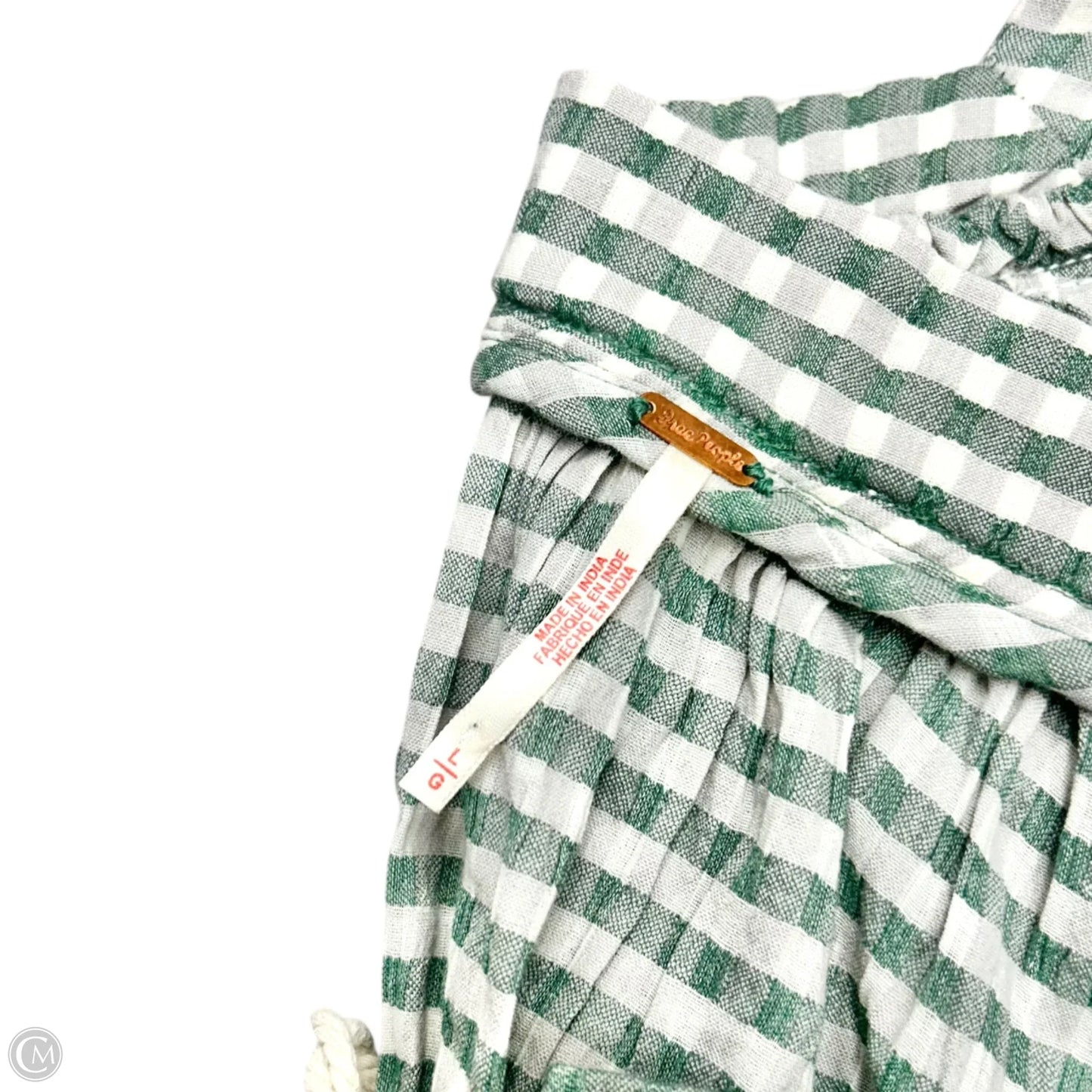 Romper By Free People In Green & White, Size: L