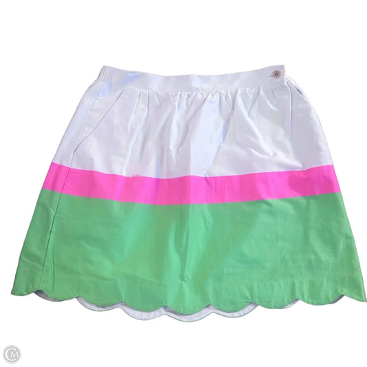Skirt Designer By Lilly Pulitzer In Pink & White, Size: M