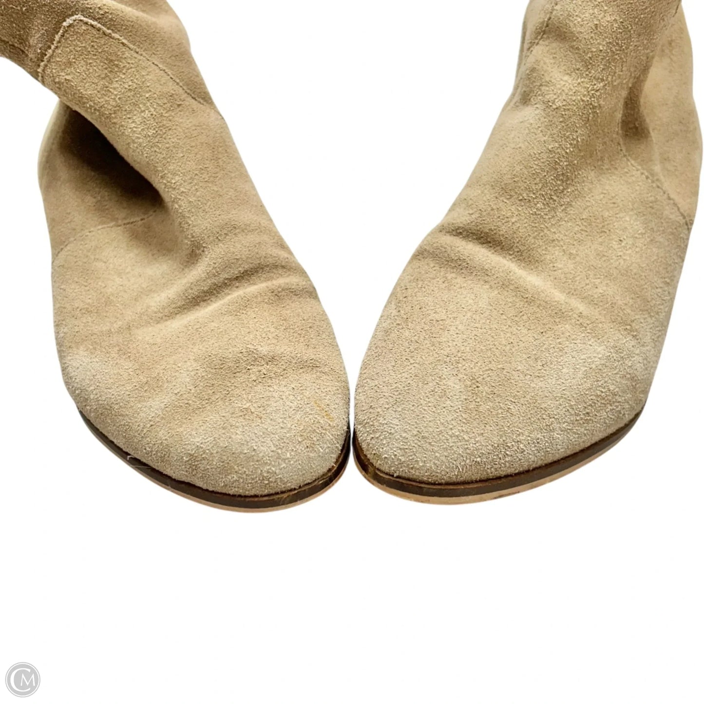 Boots Ankle Heels By Dr Scholls In Beige, Size: 7