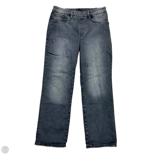 Jeans Wide Leg By Good American In Black Denim, Size: Xl