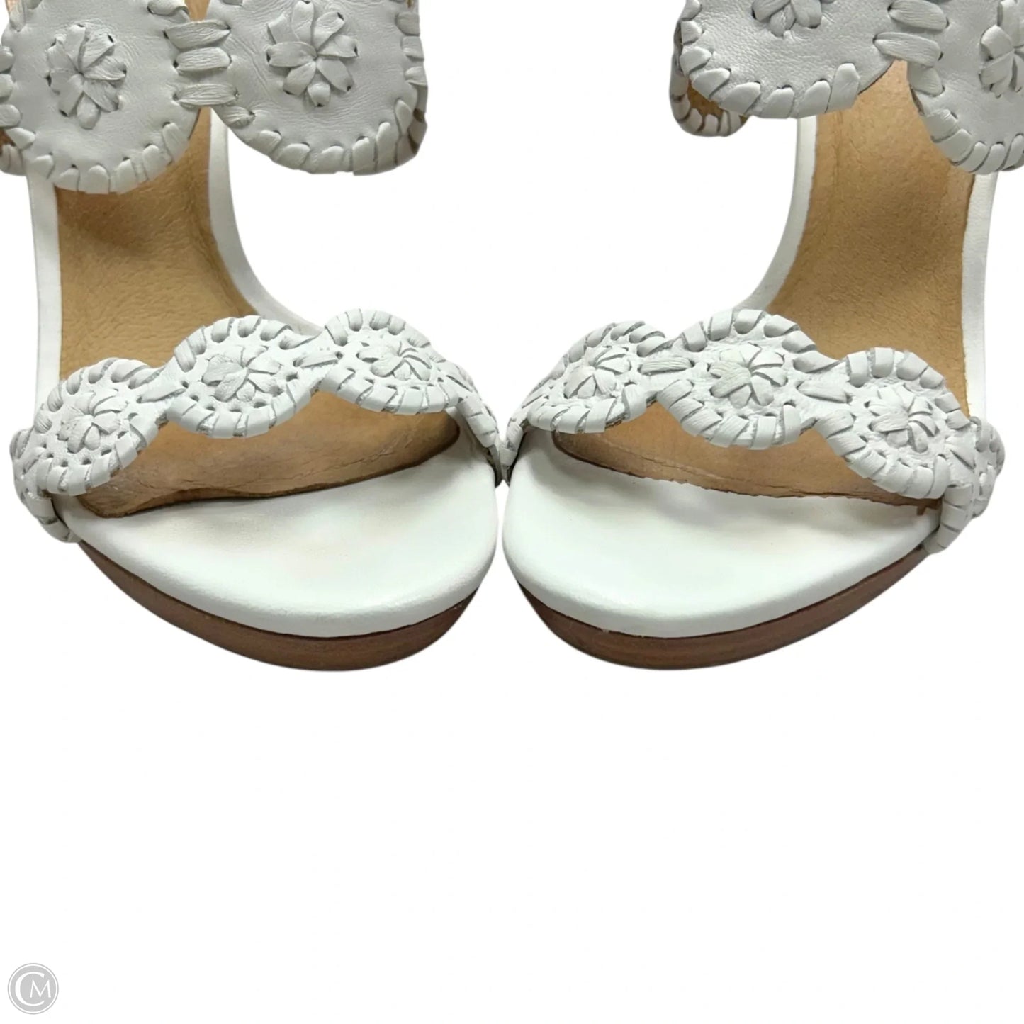 Sandals Heels Wedge By Jack Rogers In White, Size: 6.5