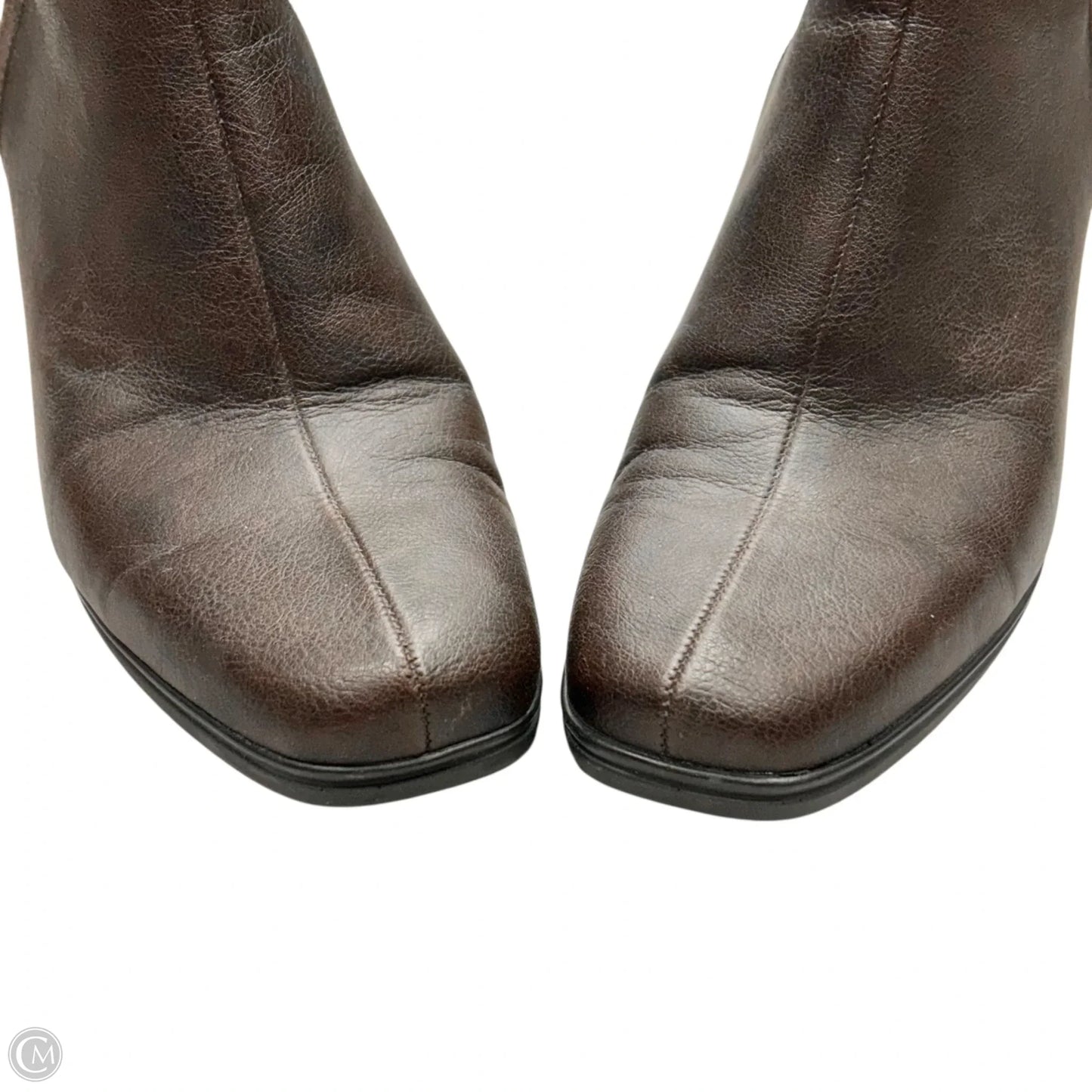 Boots Ankle Heels By Easy Spirit In Brown, Size: 8