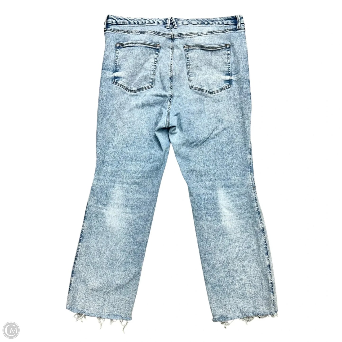 Jeans Skinny By Good American In Blue Denim, Size: 22