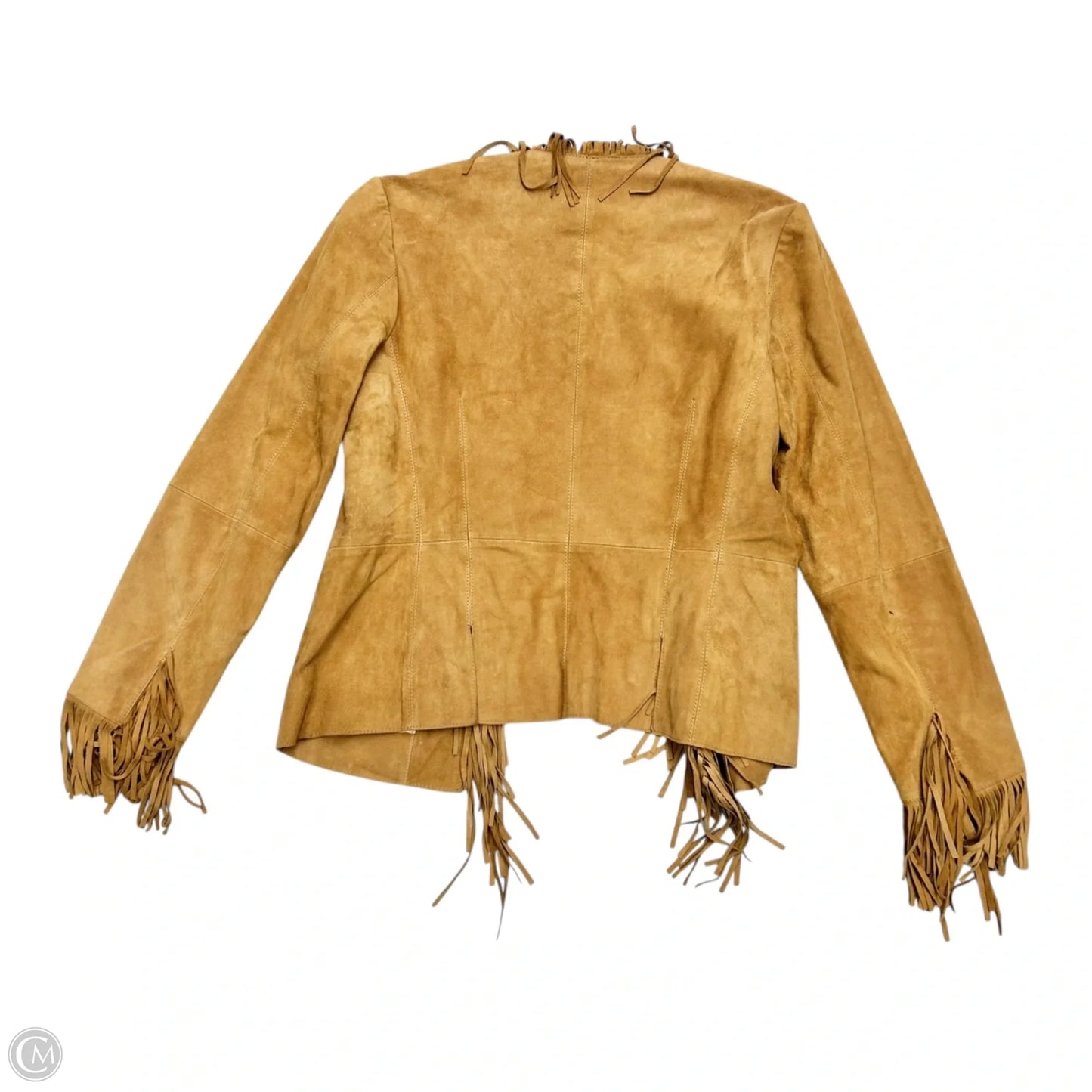 Jacket Leather By Inc In Tan, Size: M