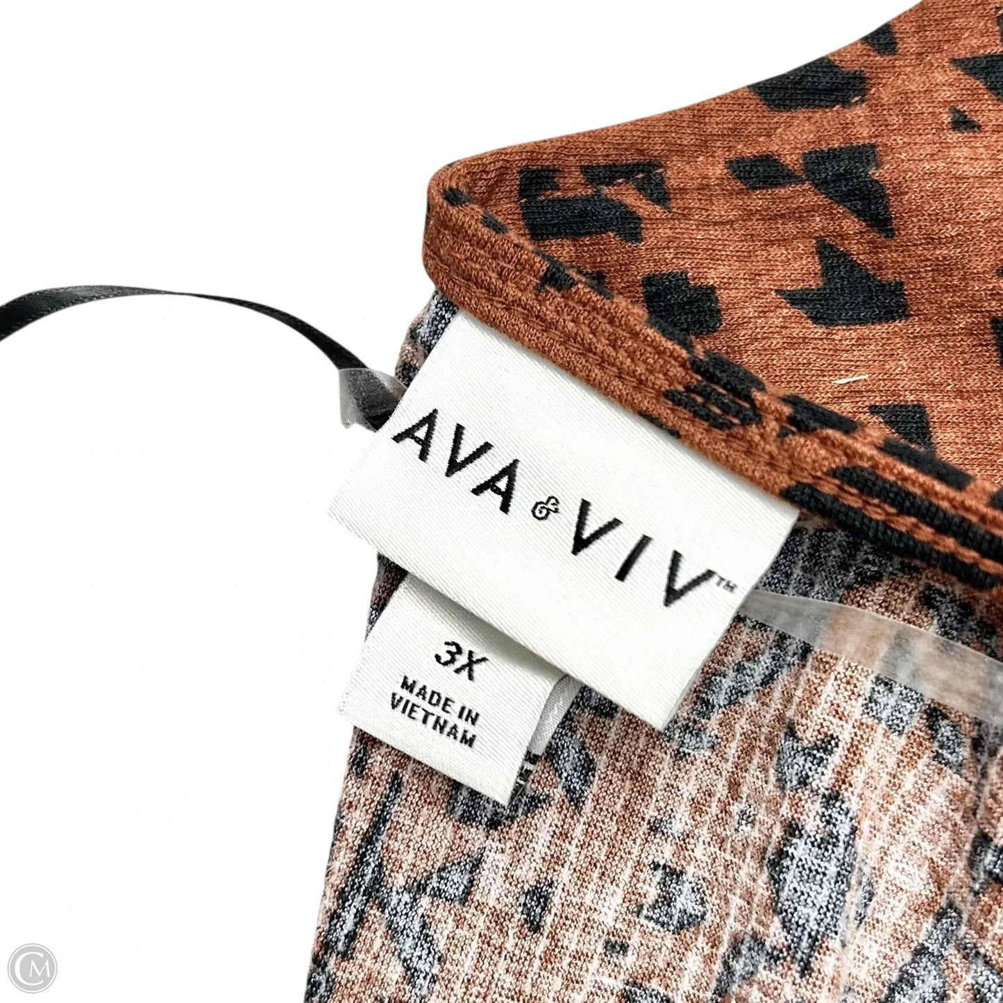 Dress Casual Short By Ava & Viv In Black & Brown, Size: 3x