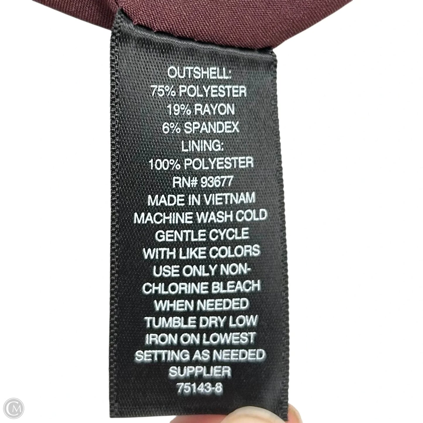 Blazer By Worthington In Maroon, Size: 3x