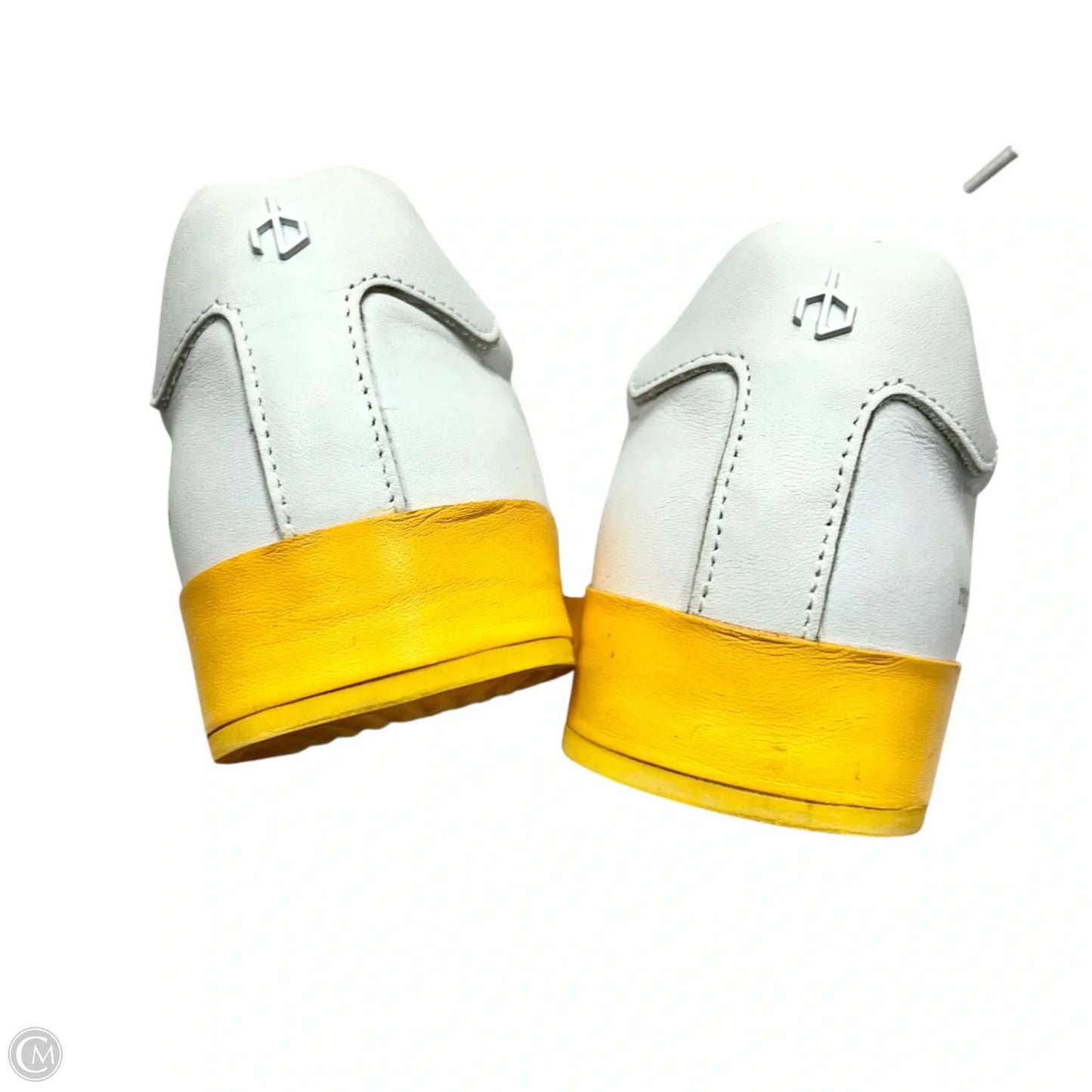 Shoes Sneakers By Rag And Bone In White & Yellow, Size: 7.5