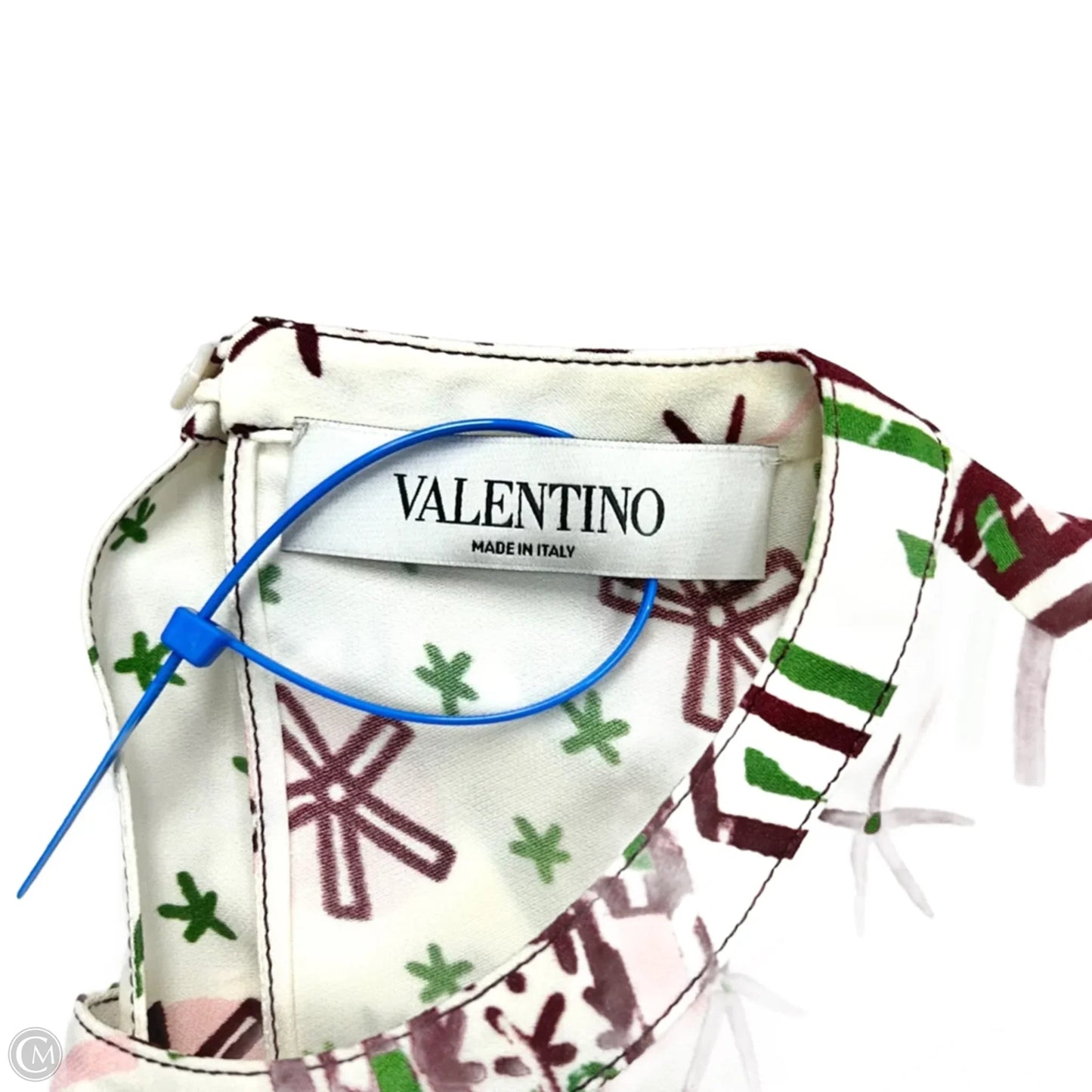 Top Short Sleeve Luxury Designer By Valentino-garavani In Pink & White, Size: S