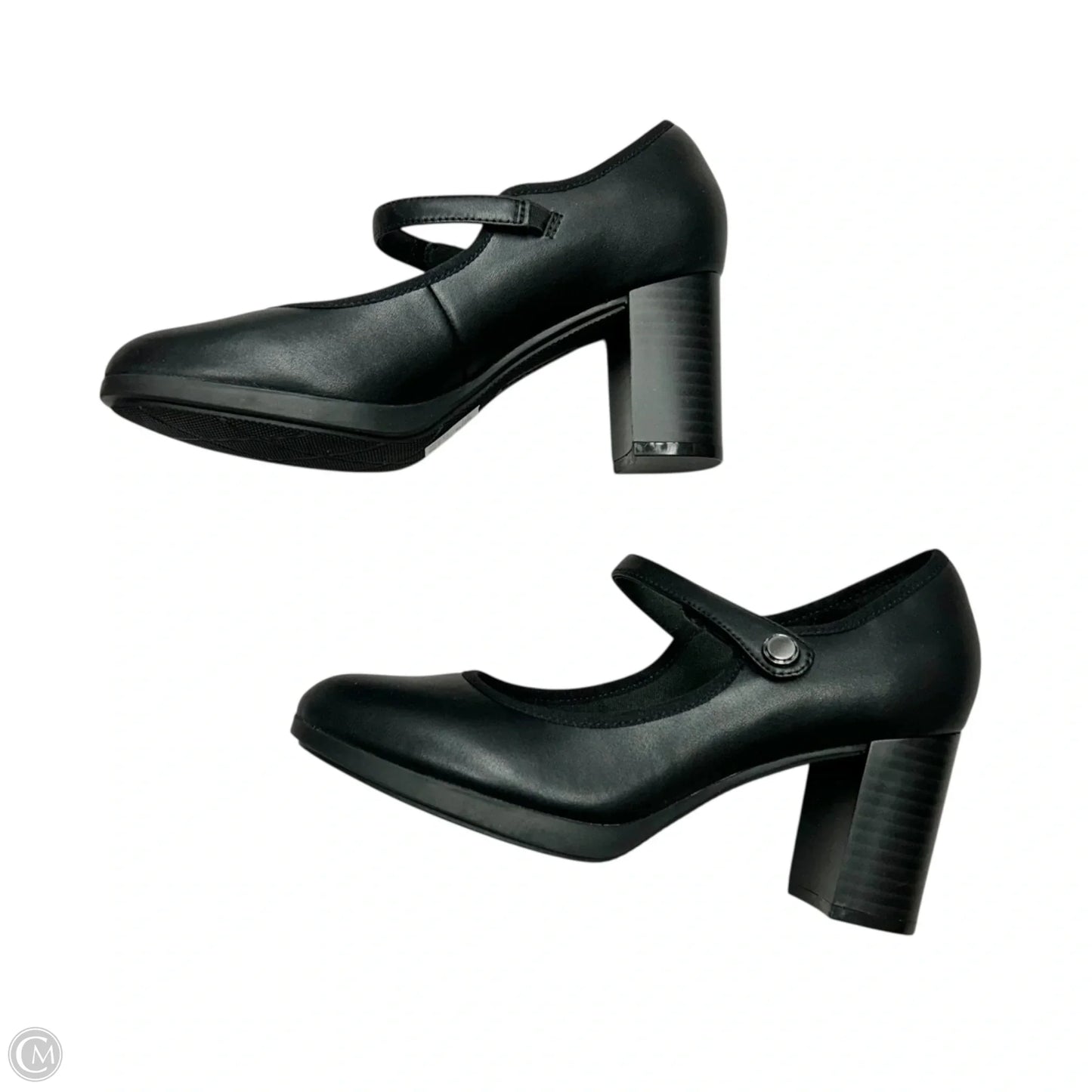 Shoes Heels Block By Clarks In Black, Size: 7