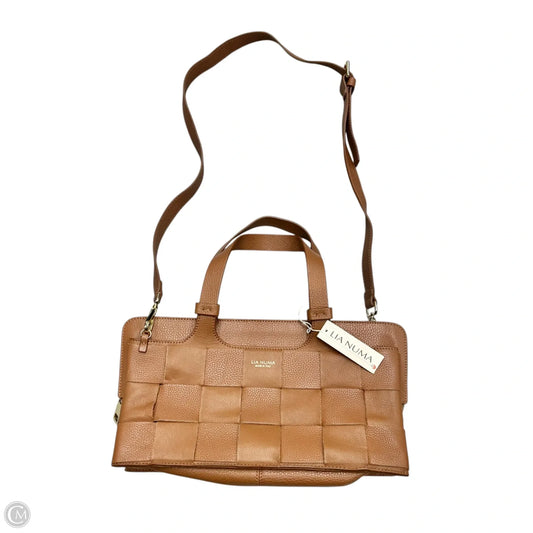 Handbag Leather By Lia Numa, Size: Medium