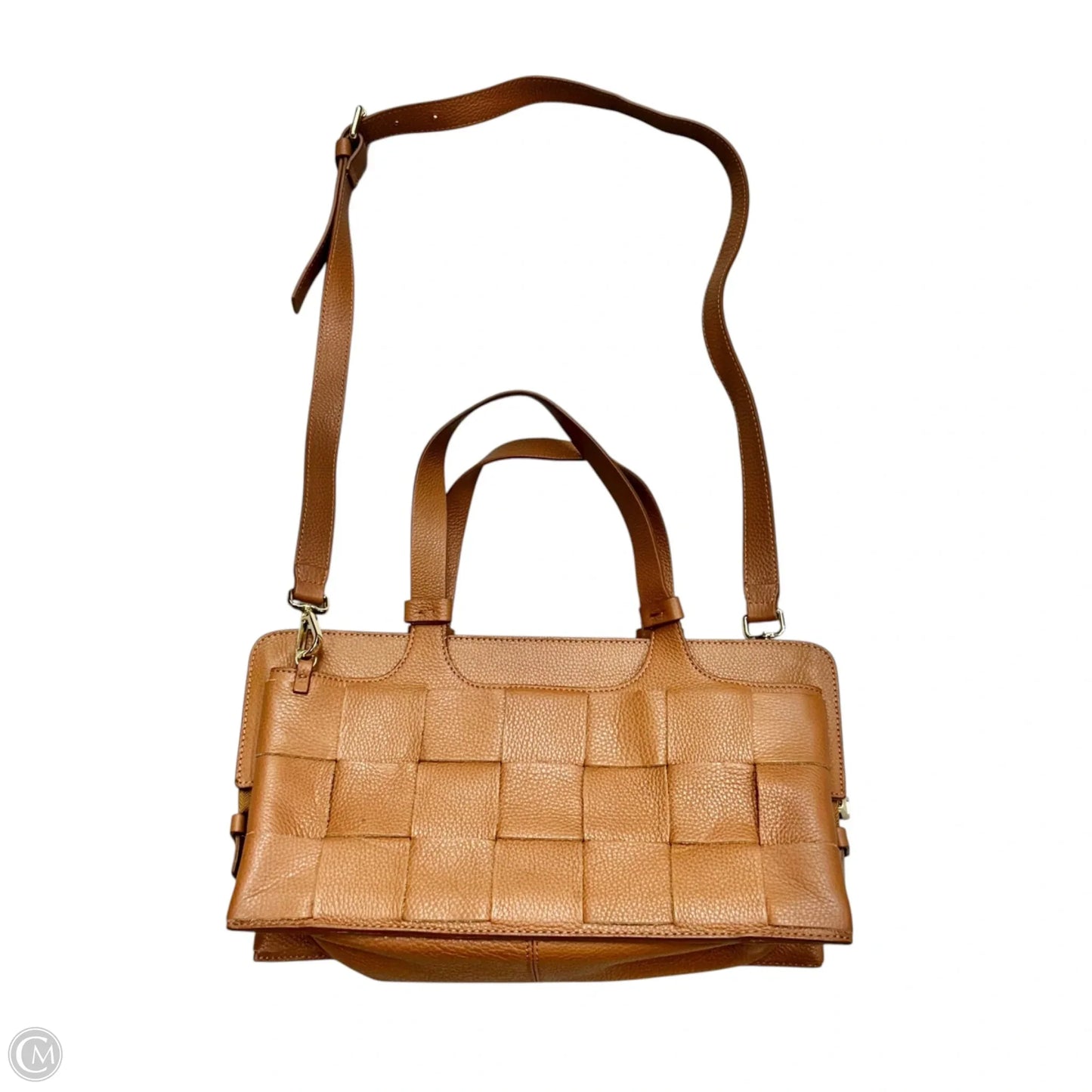 Handbag Leather By Lia Numa, Size: Medium