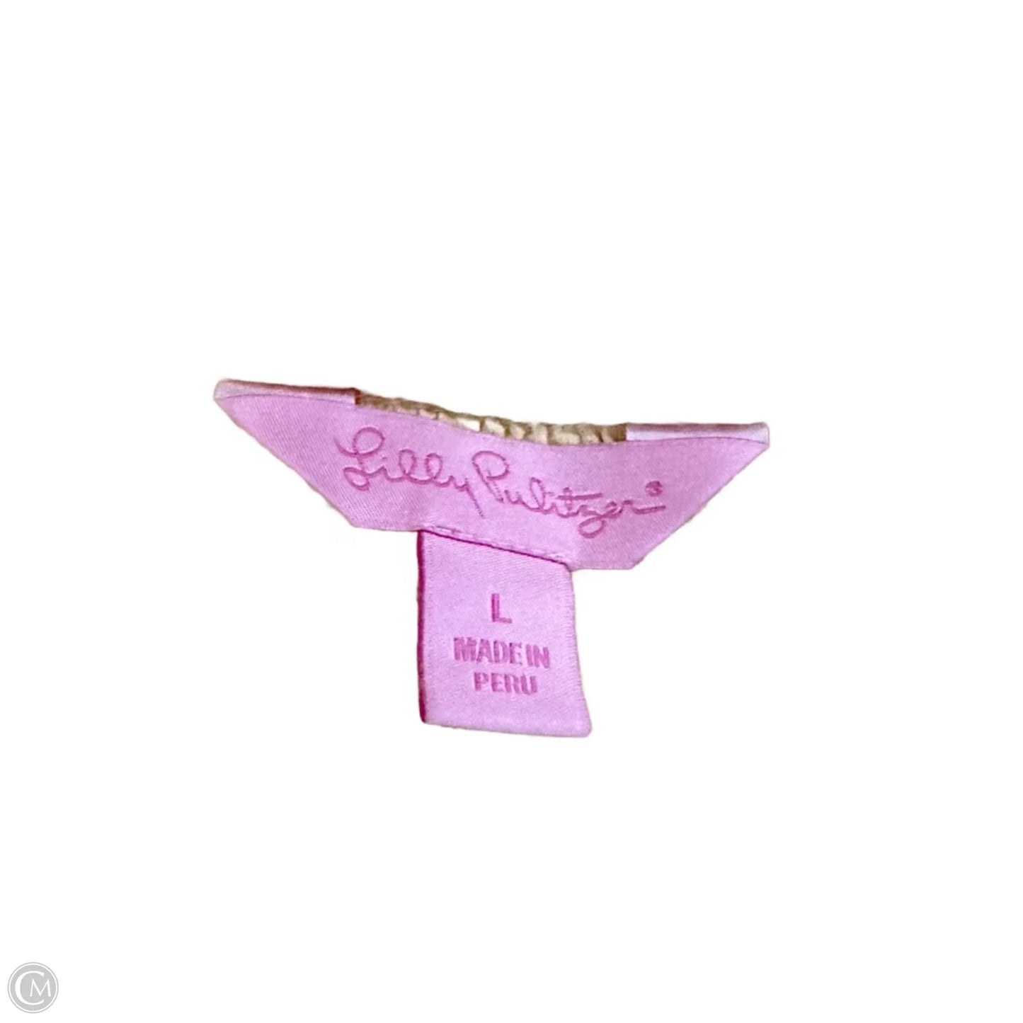 Top Long Sleeve Designer By Lilly Pulitzer In Yellow, Size: L