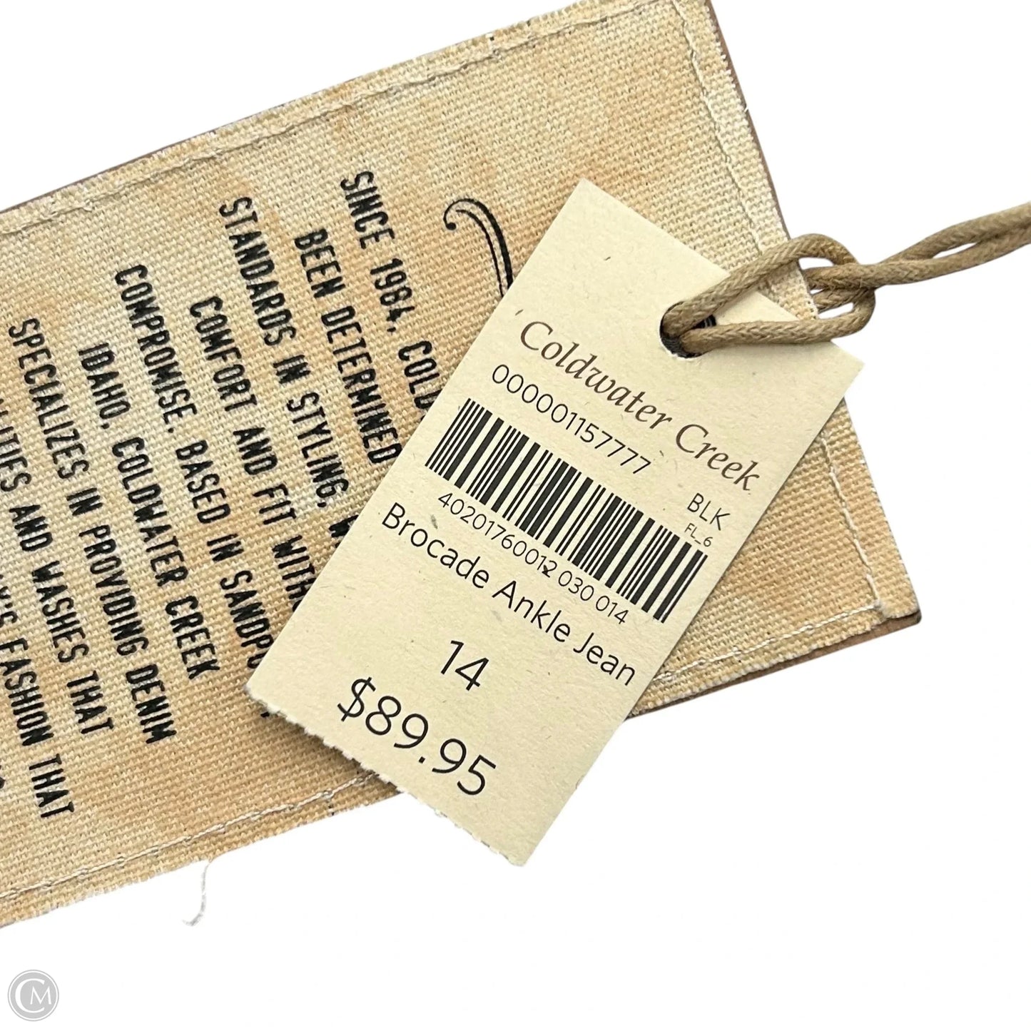 Jeans Straight By Coldwater Creek In Blue Denim, Size: 14