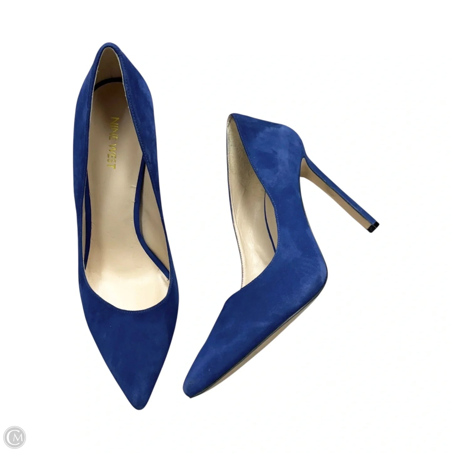 Shoes Heels Stiletto By Nine West In Blue, Size: 10.5