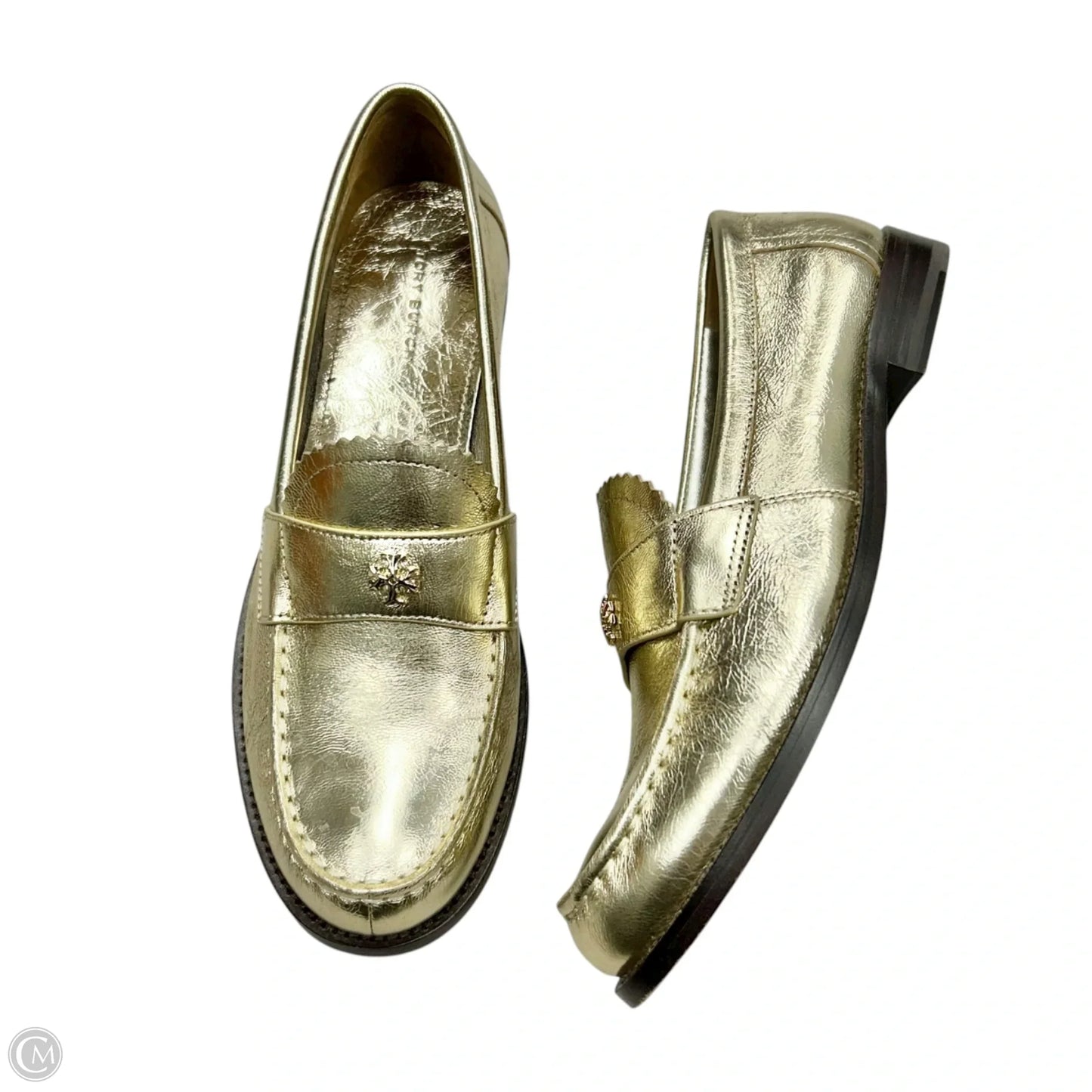 Shoes Designer By Tory Burch In Gold, Size: 7.5