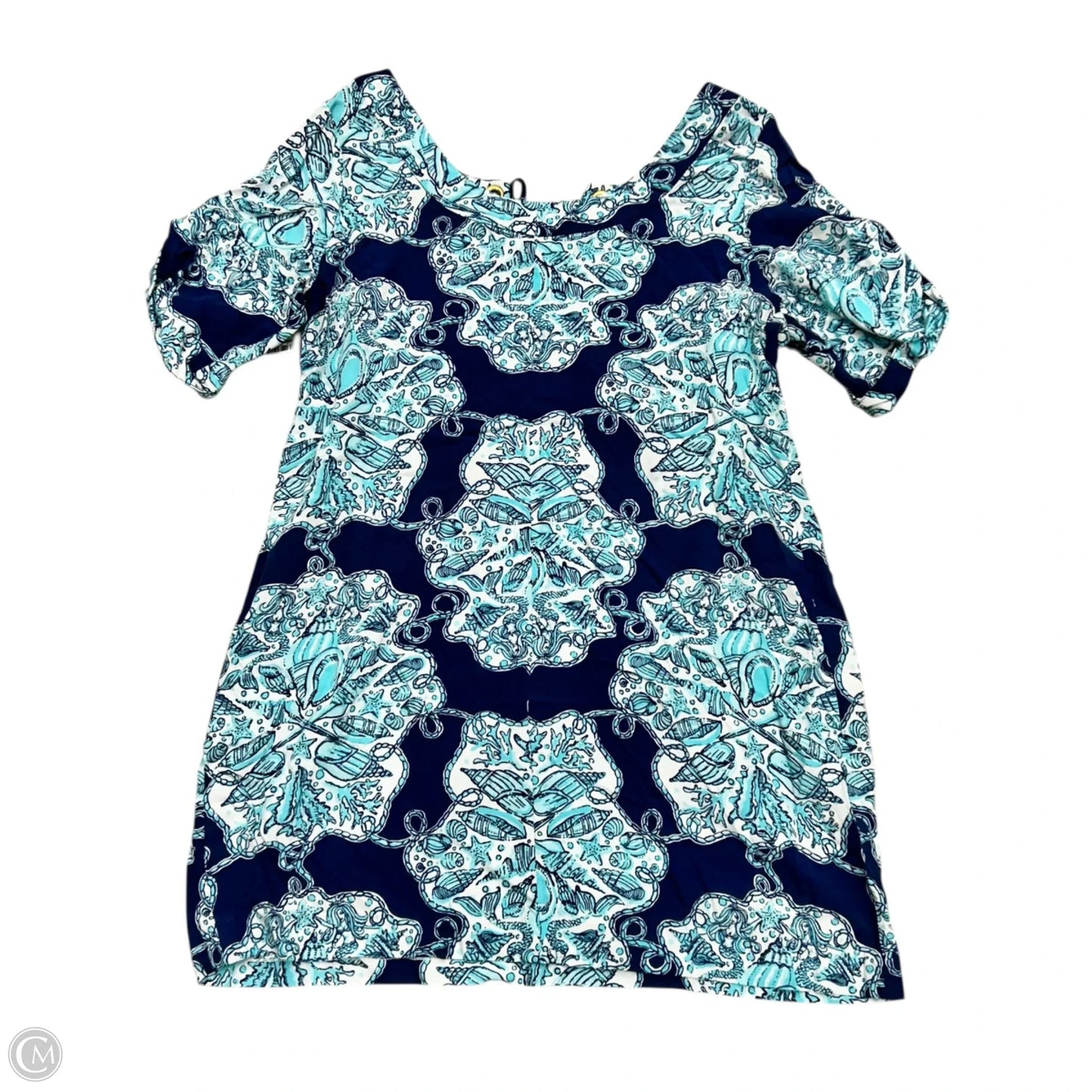 Dress Designer By Lilly Pulitzer In Blue & White, Size: Xl