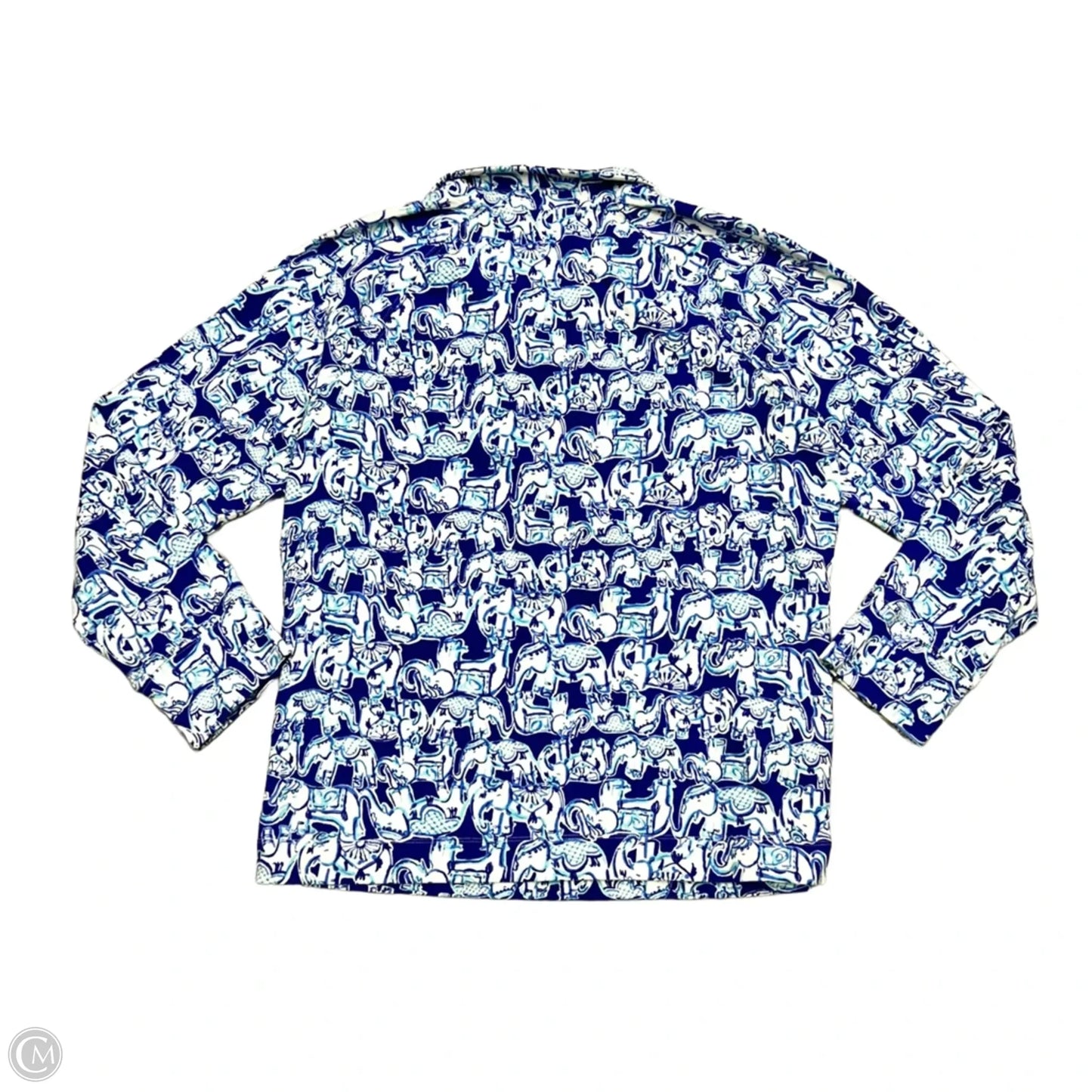Sweatshirt Designer By Lilly Pulitzer In Blue & White, Size: Xl