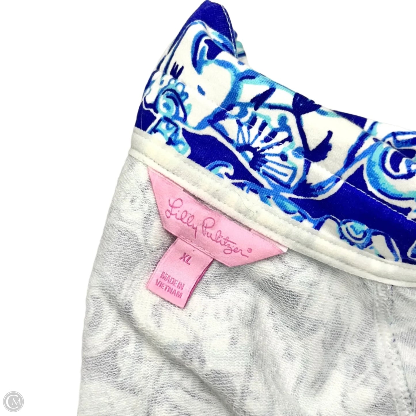 Sweatshirt Designer By Lilly Pulitzer In Blue & White, Size: Xl