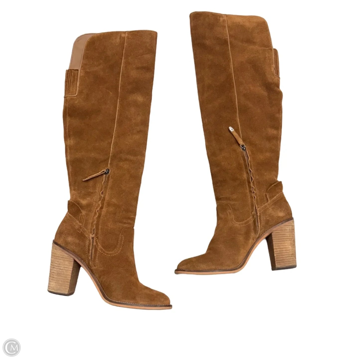 Boots Knee Heels By Dolce Vita In Tan, Size: 9.5