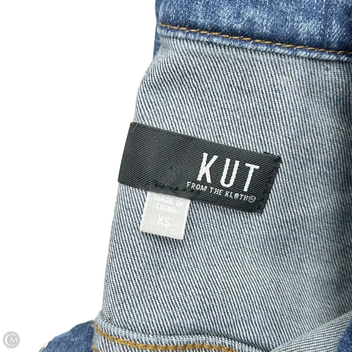 Jacket Denim By Kut In Blue Denim, Size: Xs