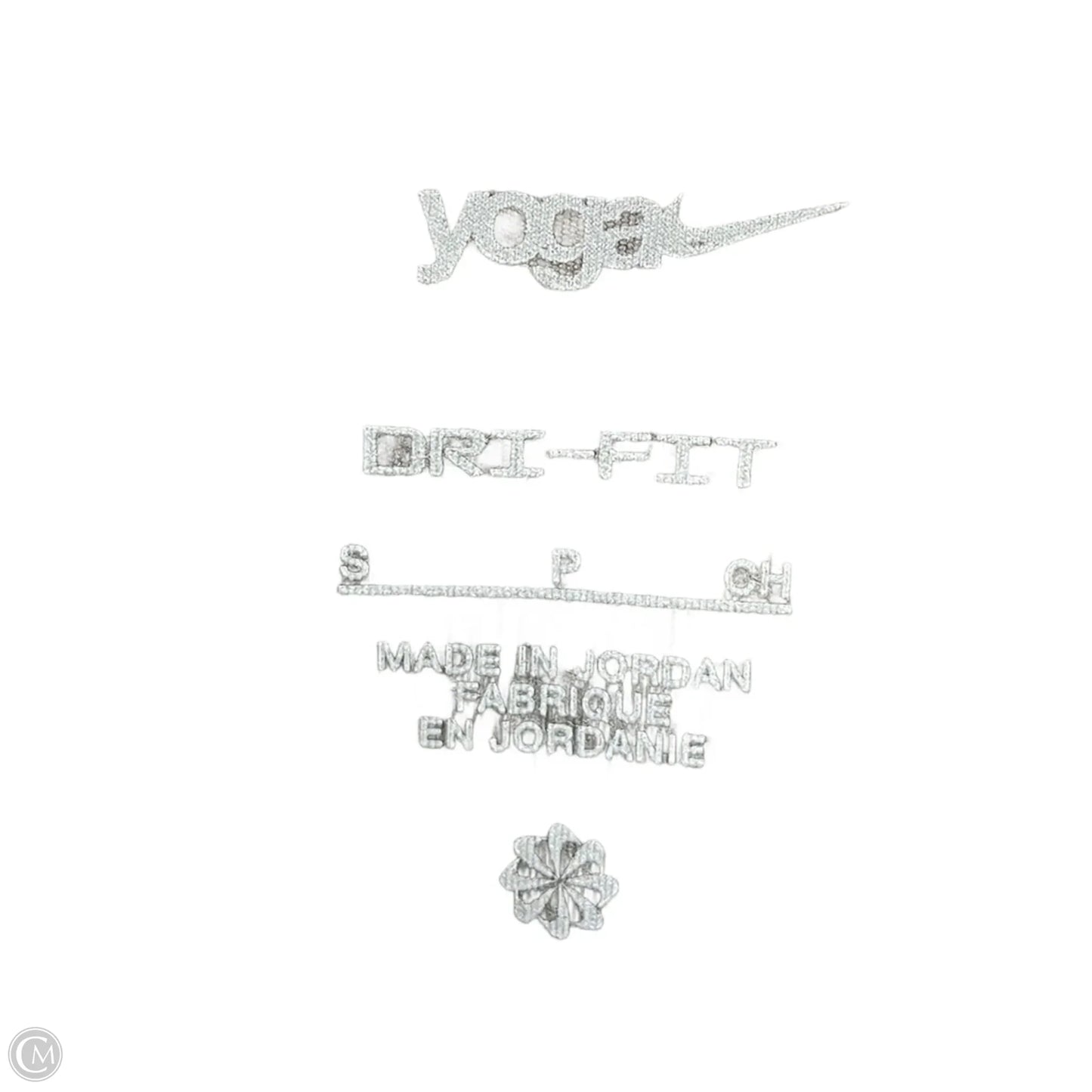 Athletic Leggings By Nike Apparel In Black & Grey, Size: S