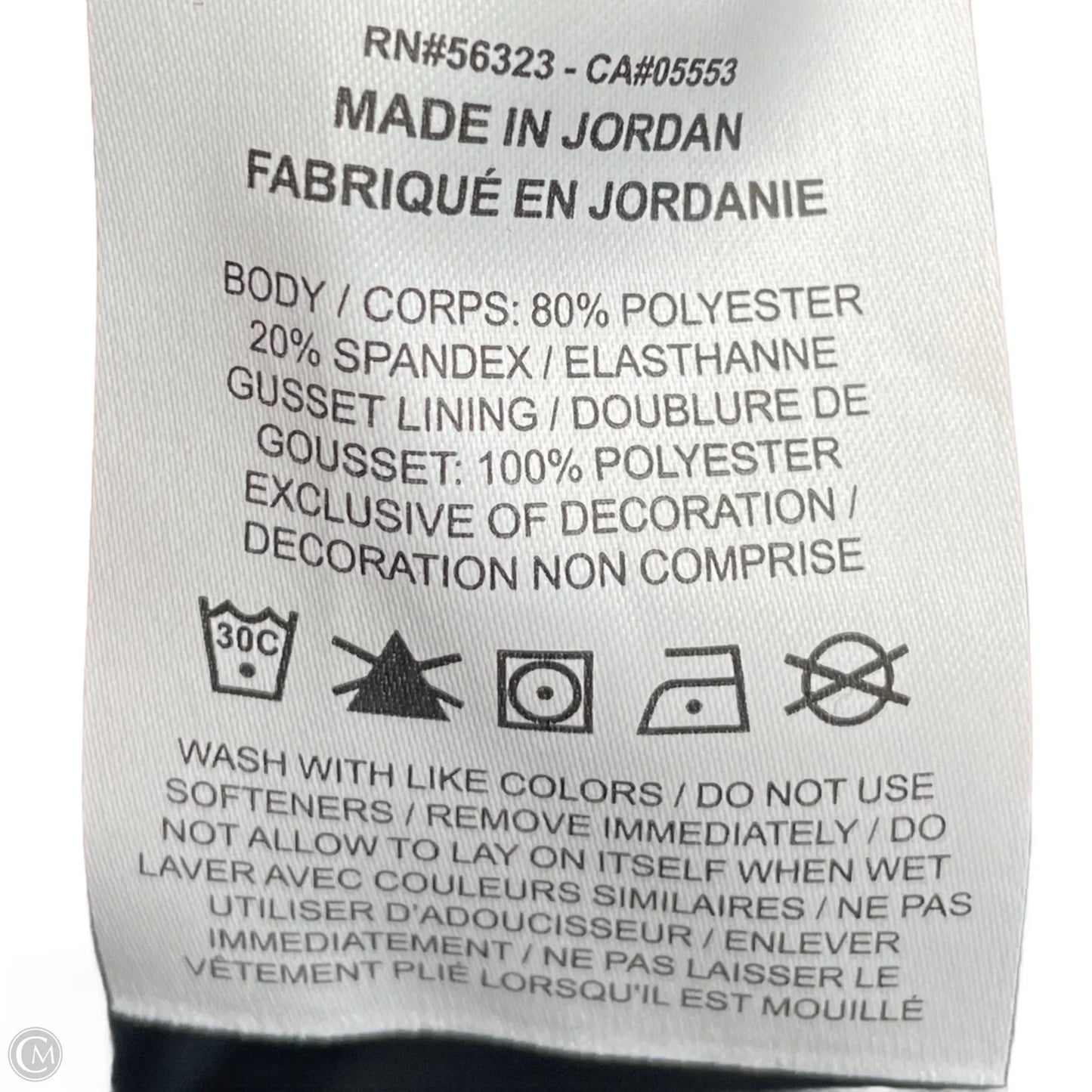 Athletic Leggings By Nike Apparel In Black & Grey, Size: S