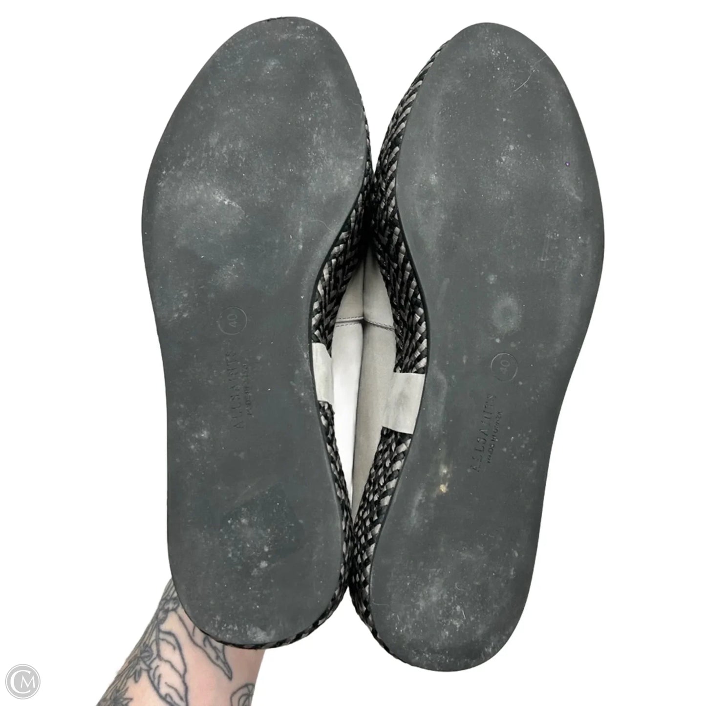 Shoes Sneakers Platform By All Saints In Black & Grey, Size: 9.5