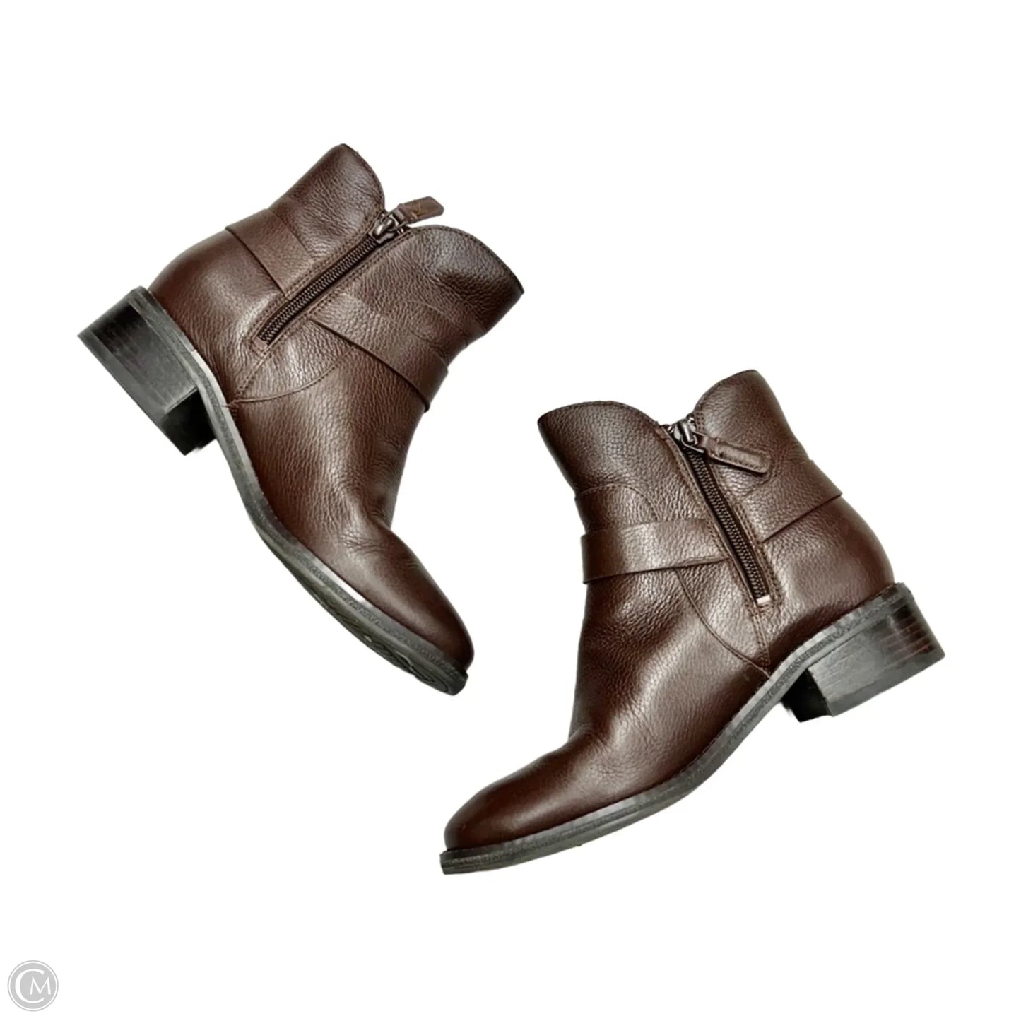 Boots Ankle Flats By Cole-haan In Brown, Size: 8