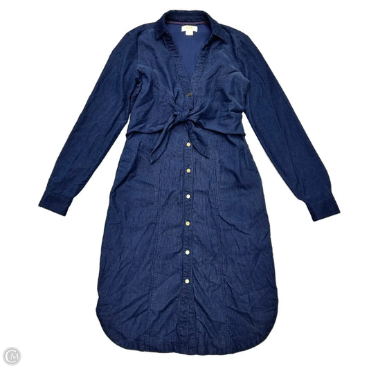 Dress Casual Midi By Maeve In Navy, Size: Xs