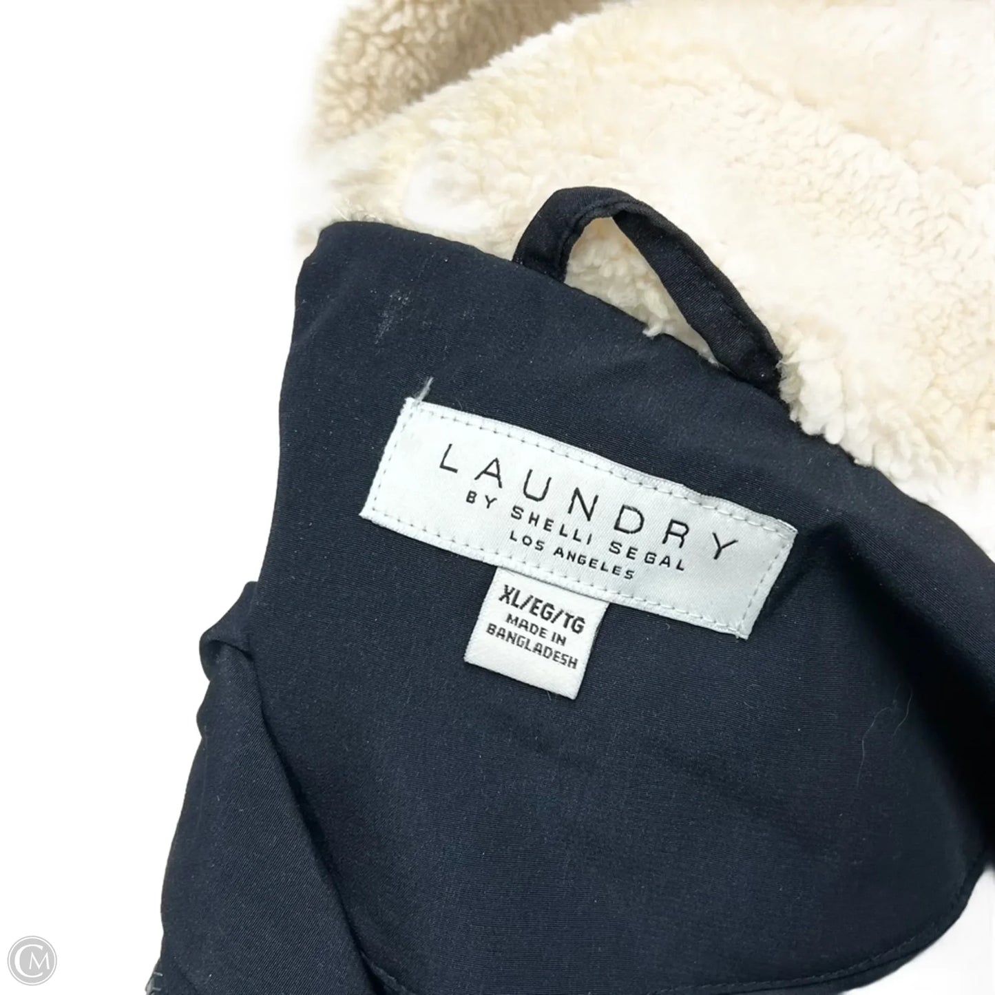 Coat Puffer & Quilted By Laundry In Navy, Size: Xl