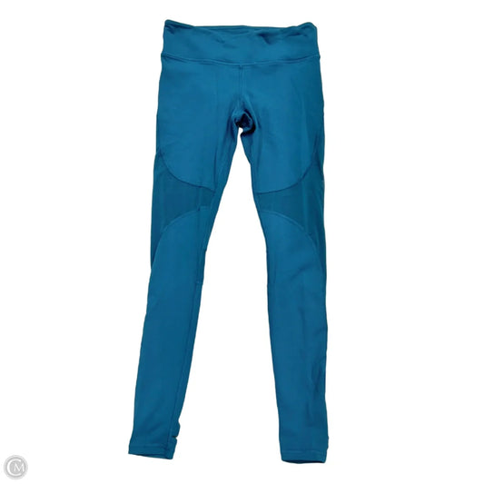 Athletic Leggings By Alo In Teal, Size: M