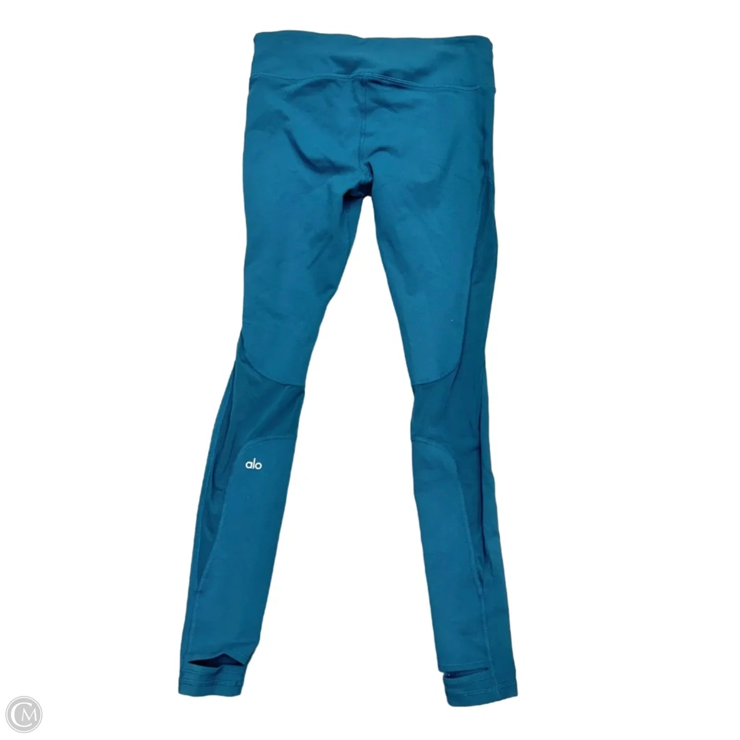 Athletic Leggings By Alo In Teal, Size: M