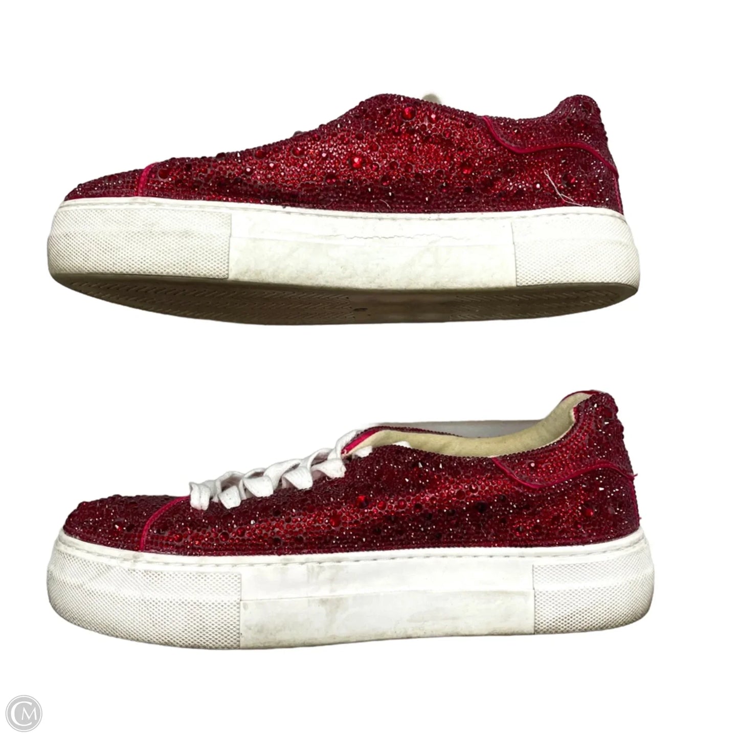 Shoes Sneakers Platform By Betsey Johnson In Red, Size: 8