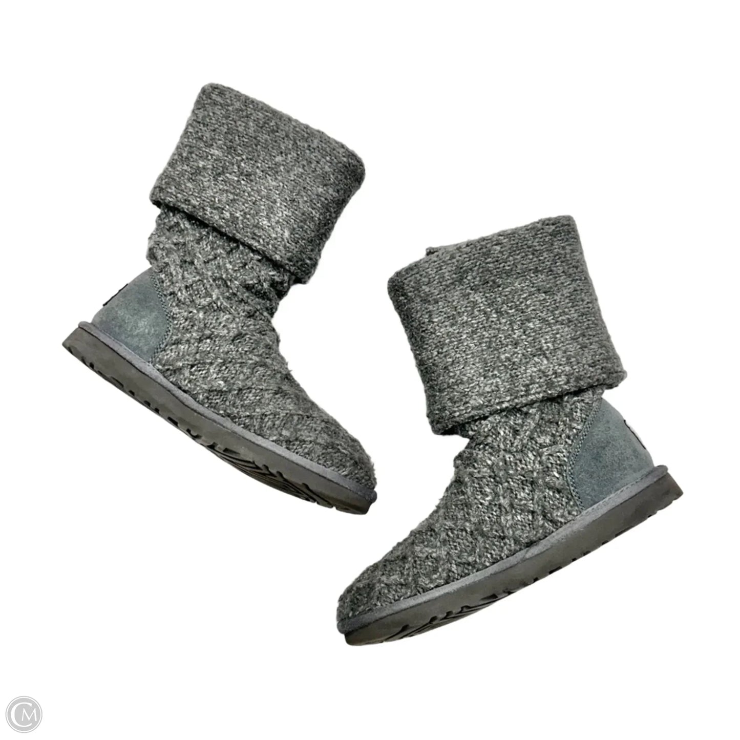 Boots Designer By Ugg In Grey, Size: 8