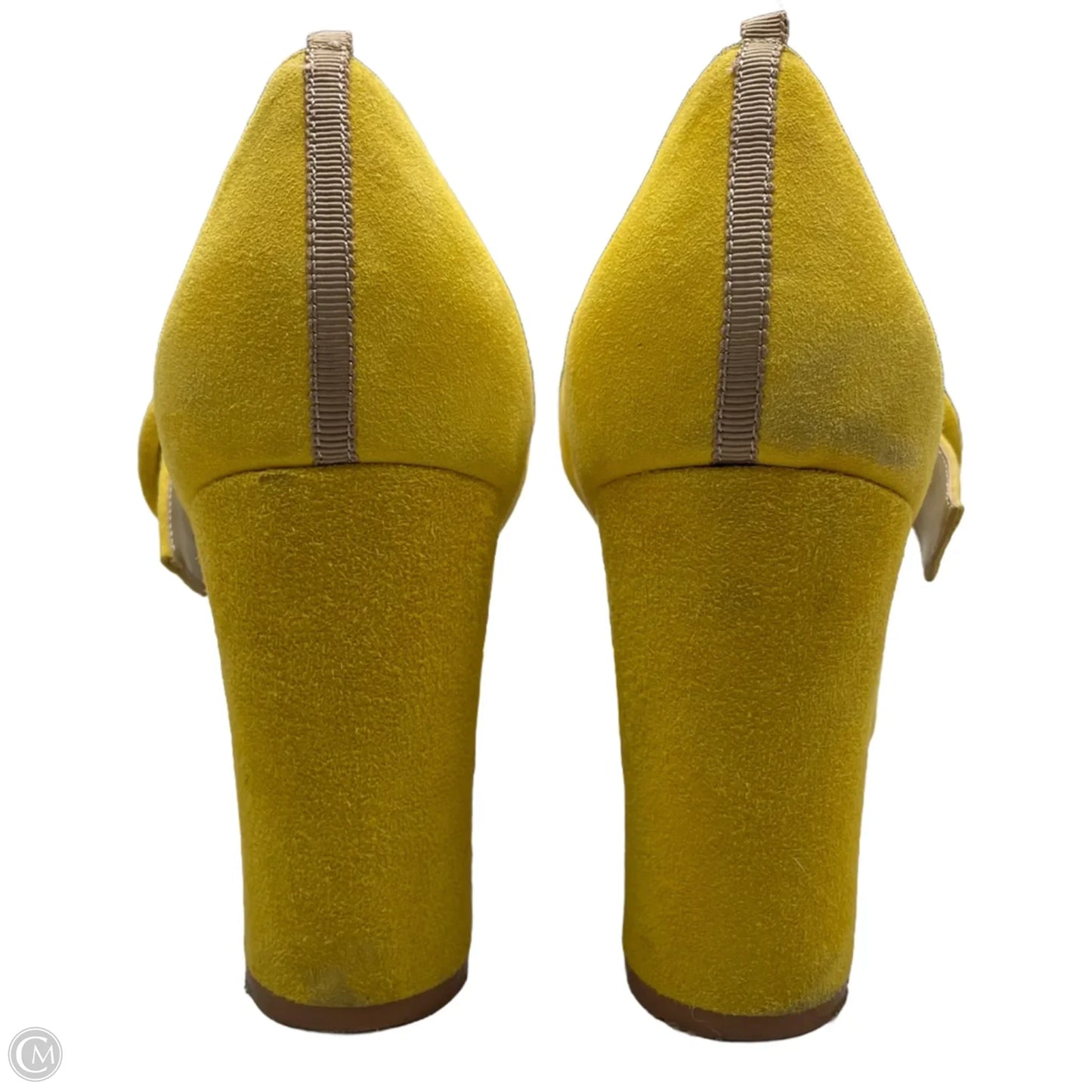 Shoes Heels Block By Boden In Yellow, Size: 10.5