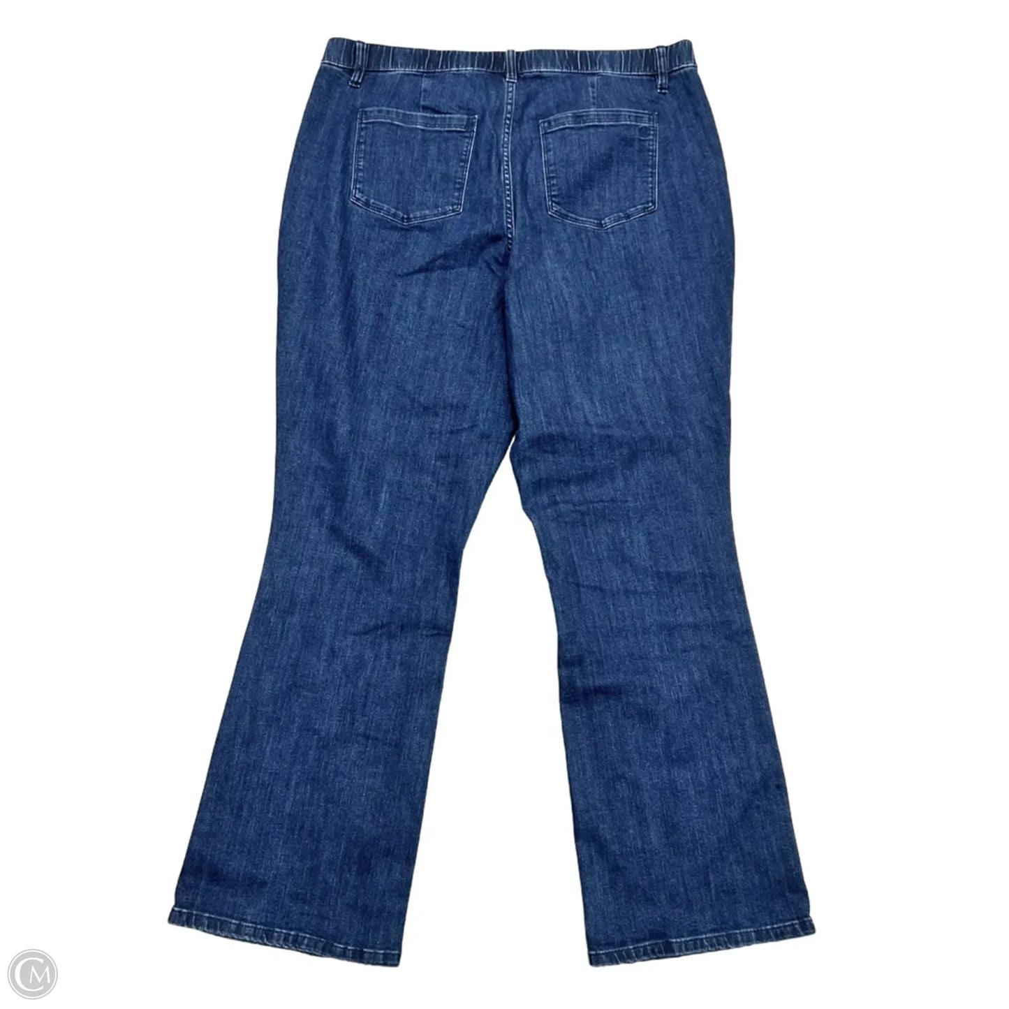 Jeans Boot Cut By Susan Graver In Blue Denim, Size: 18