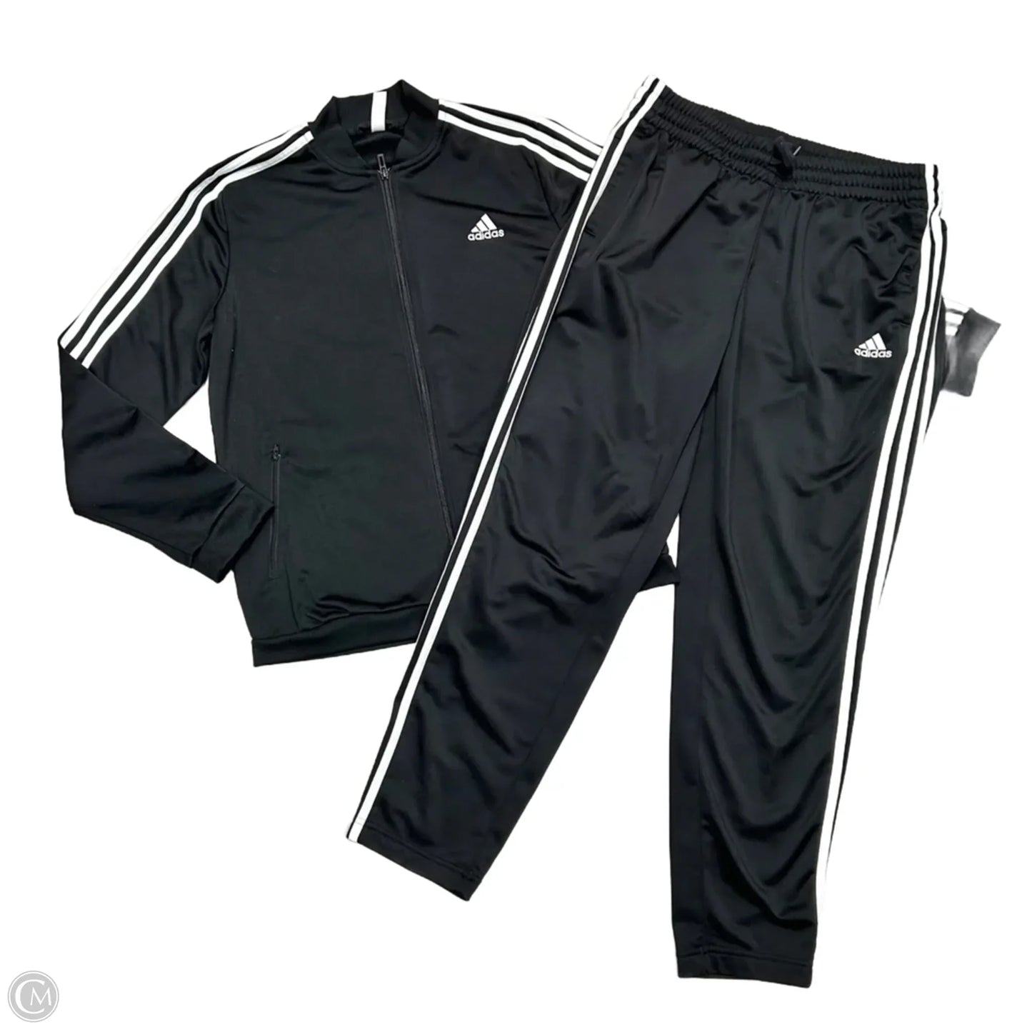 Lounge Set Pants By Adidas In Black & White, Size: L