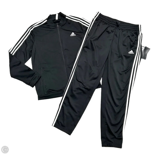 Lounge Set Pants By Adidas In Black & White, Size: L