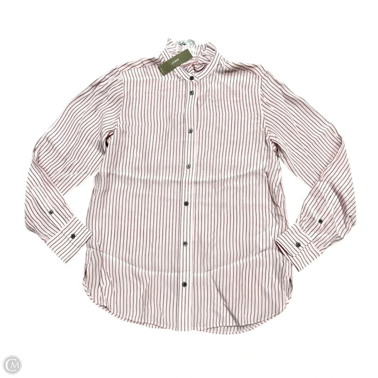 Top Long Sleeve By J. Crew In Black & Pink, Size: Xs