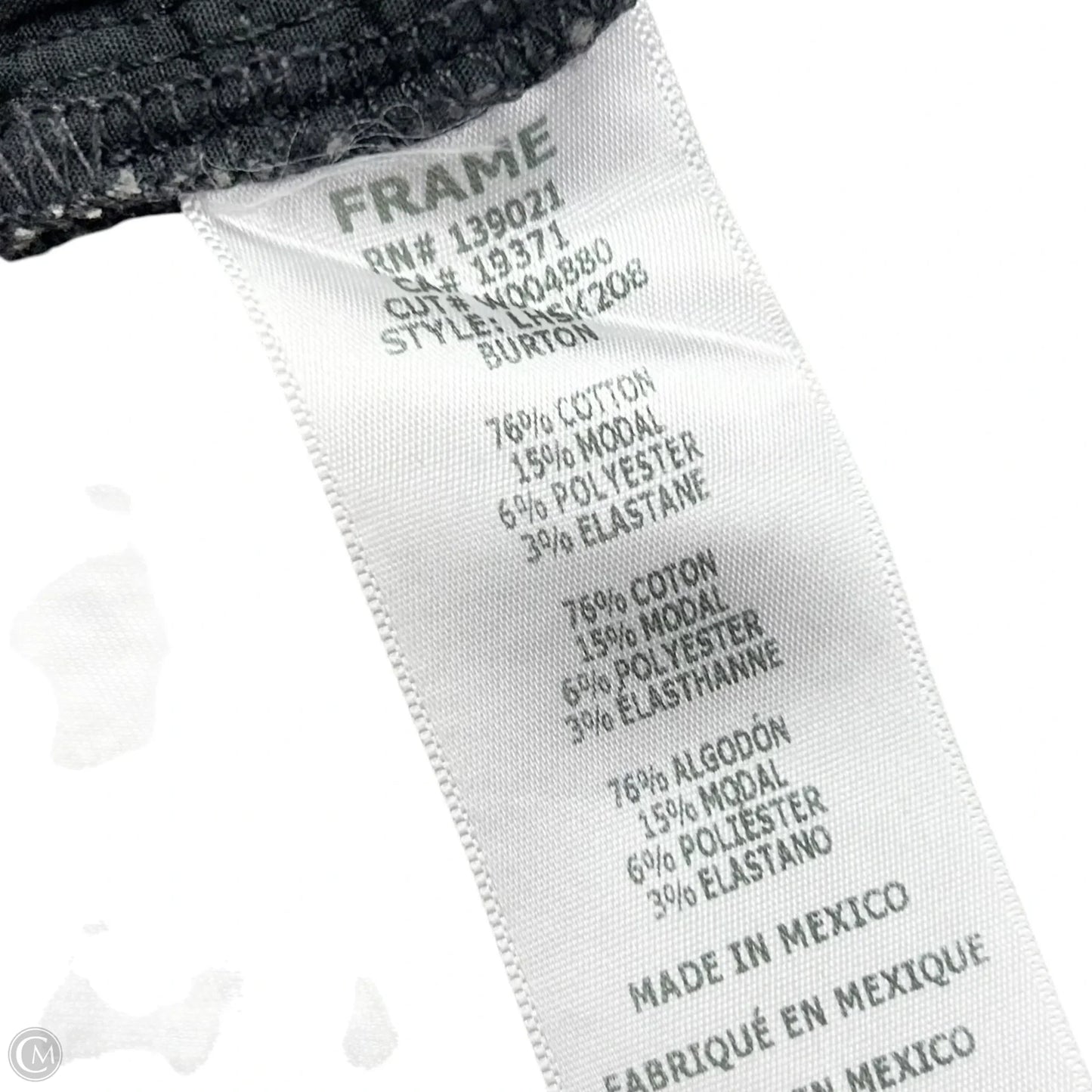 Jeans Skinny By Frame In Grey Denim, Size: 0