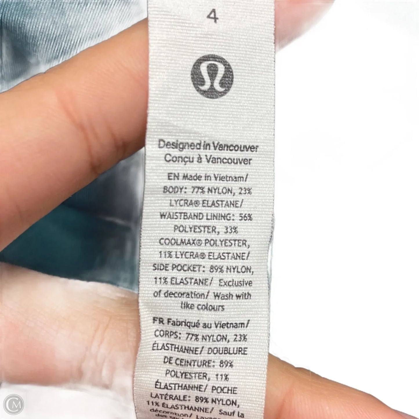 Athletic Leggings By Lululemon In Teal, Size: S